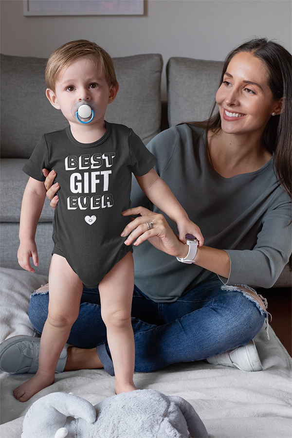 Best Gift Ever - baby one piece onesie - Adoption Stuff Store for adoption and foster care themed shirts and gifts