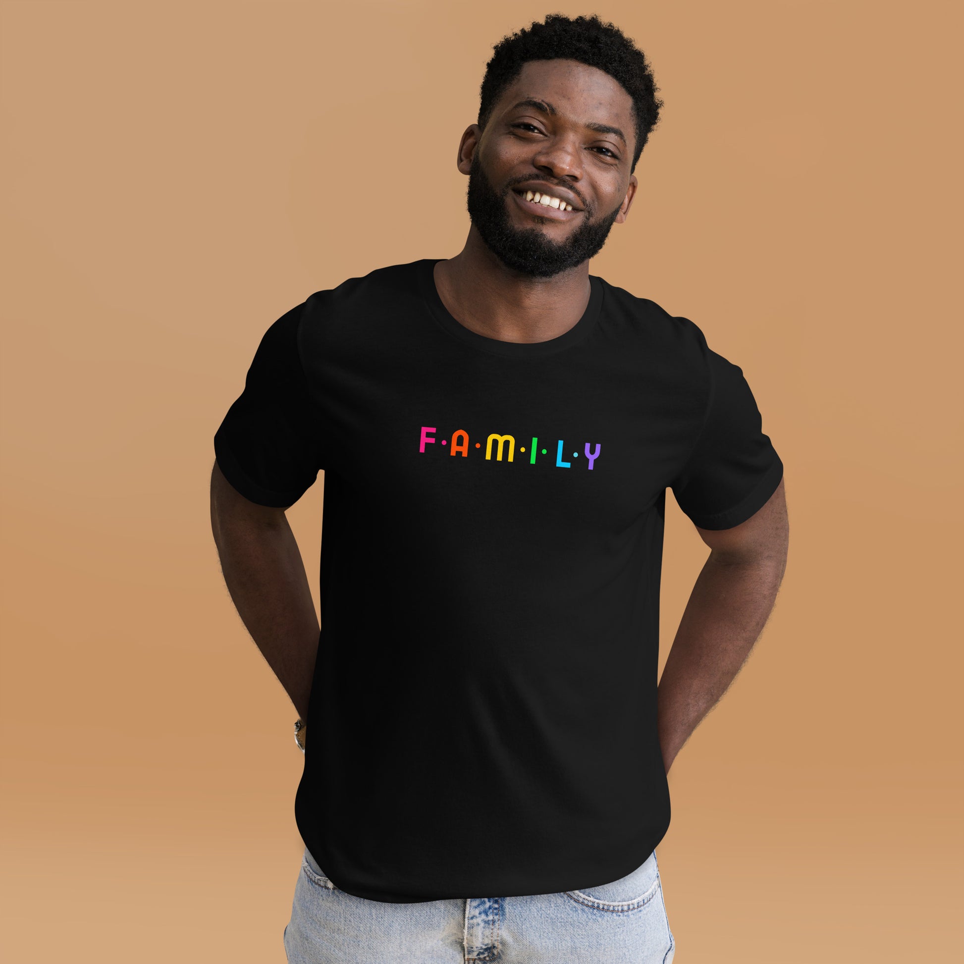 Adoption Stuff Store - FAMILY shirt - rainbow - inclusive, Pride, LGBTQ, gay adoption and foster care items