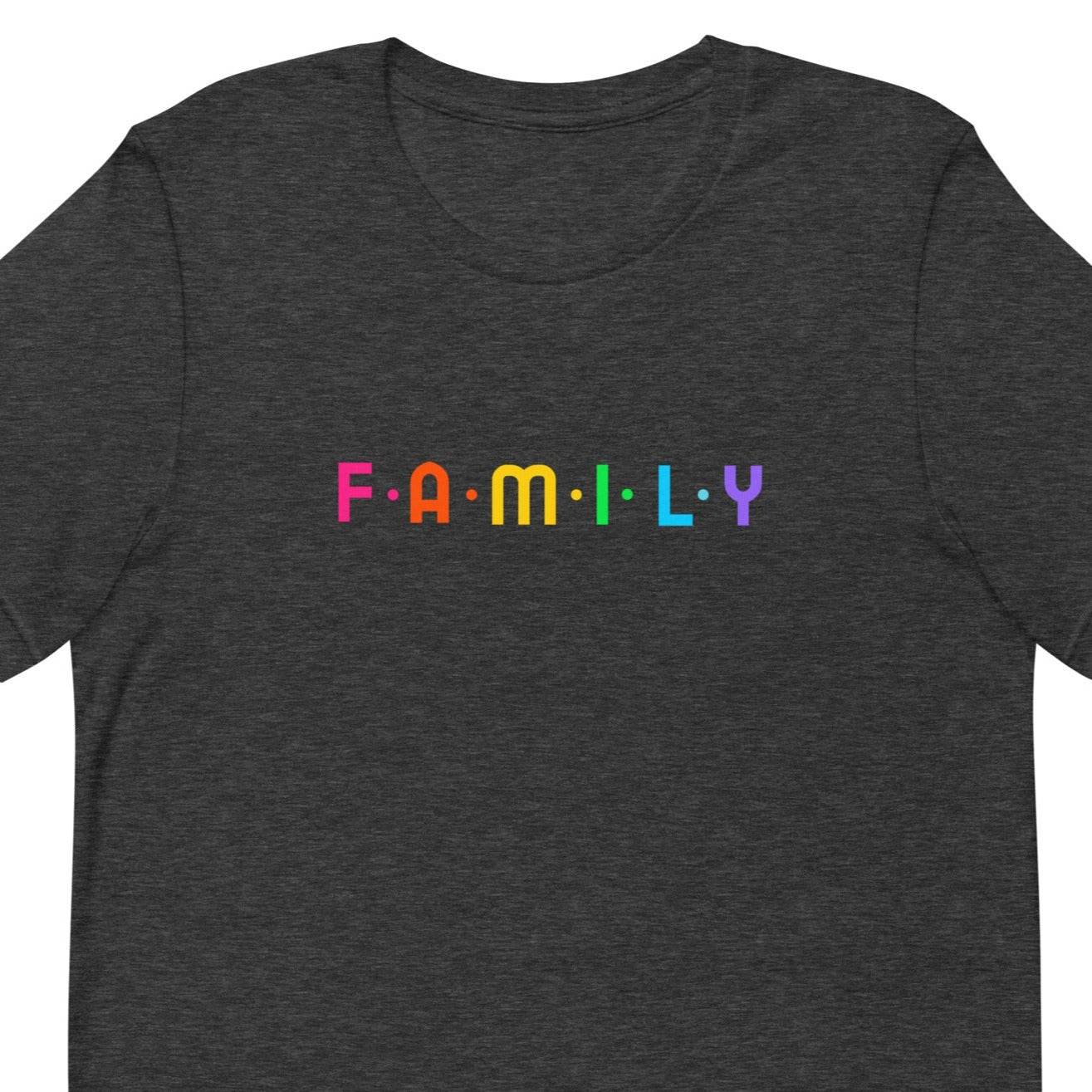 Adoption Stuff Store - FAMILY shirt - rainbow - inclusive, Pride, LGBTQ, gay adoption and foster care items