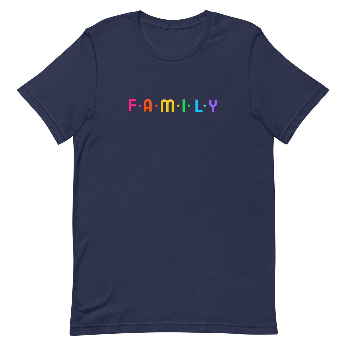 Adoption Stuff Store - FAMILY shirt - rainbow - inclusive, Pride, LGBTQ, gay adoption and foster care items