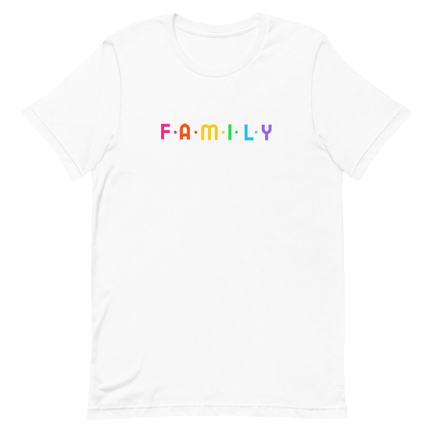 Adoption Stuff Store - FAMILY shirt - rainbow - inclusive, Pride, LGBTQ, gay adoption and foster care items