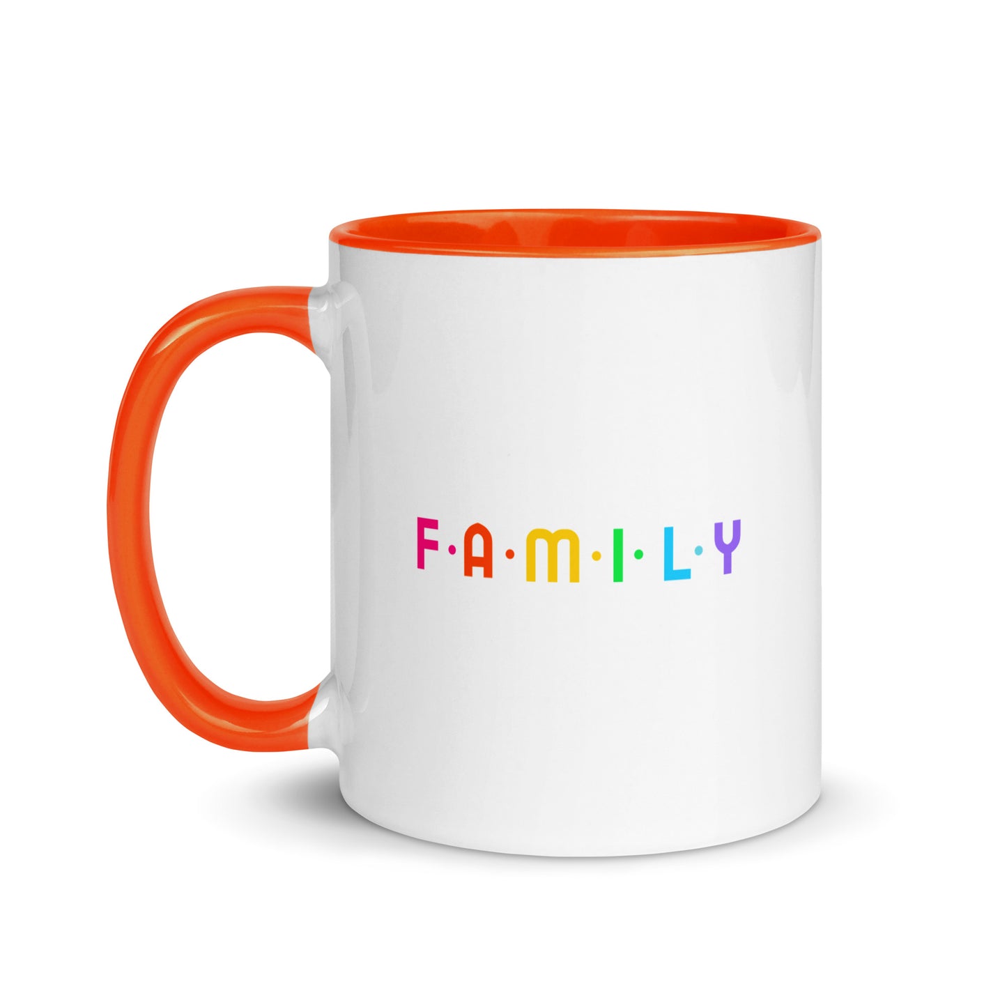 Adoption Stuff Store - FAMILY mug - rainbow - inclusive, Pride, LGBTQ, gay adoption and foster care items