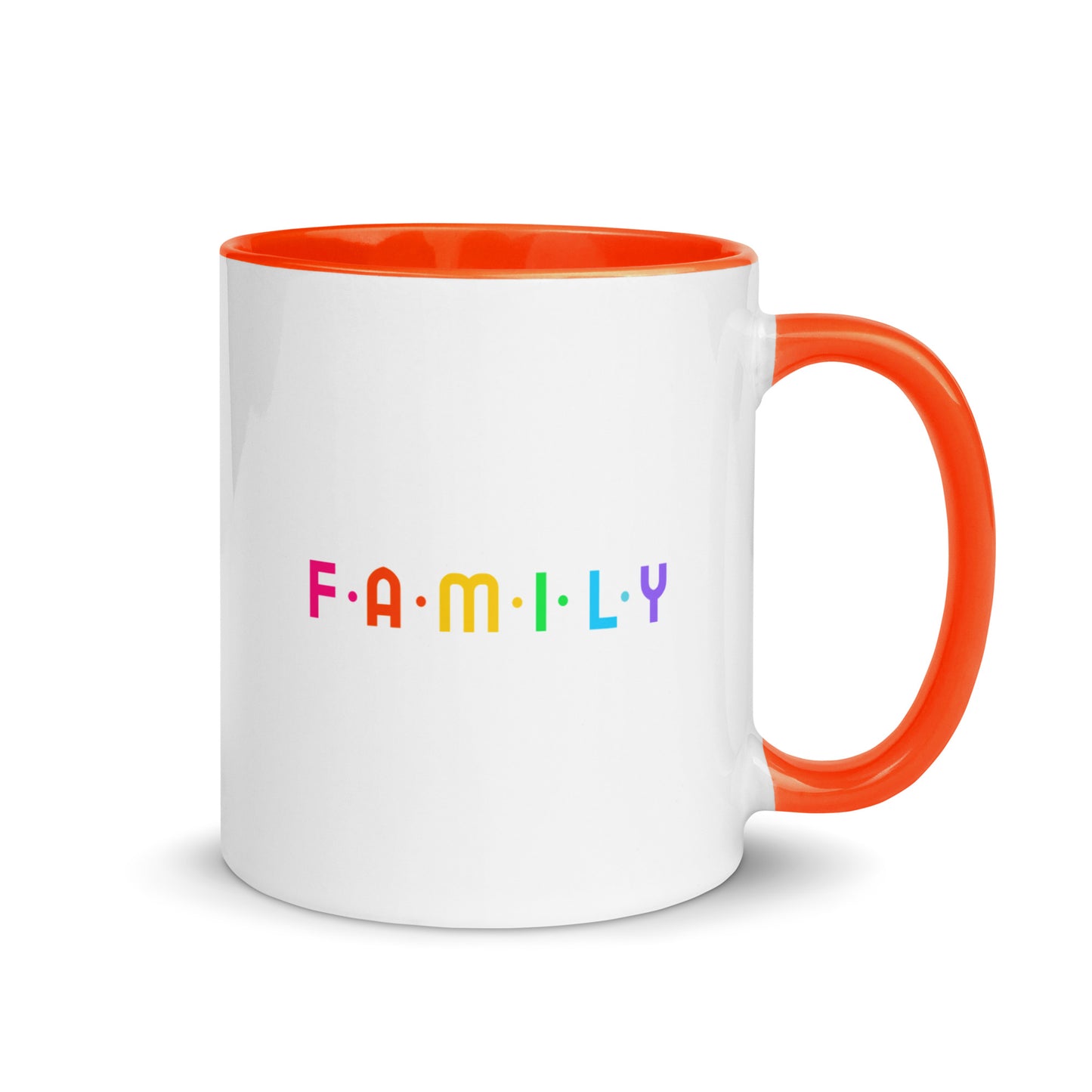 Adoption Stuff Store - FAMILY mug - rainbow - inclusive, Pride, LGBTQ, gay adoption and foster care items