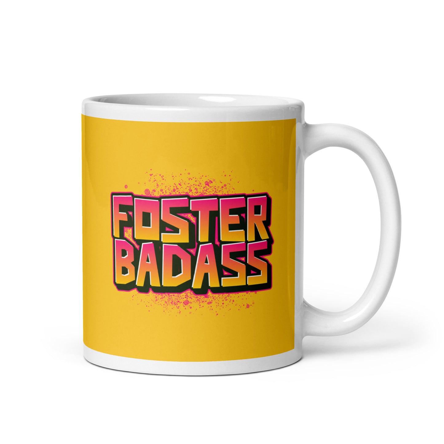 Adoption Stuff Store mug - Foster Badass - adoption and foster care themed items