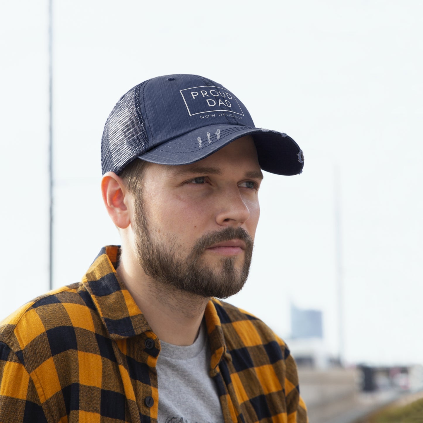 PROUD DAD - NOW OFFICIALLY - Great embroidered trucker hat for Dad (now that Adoption is final!)