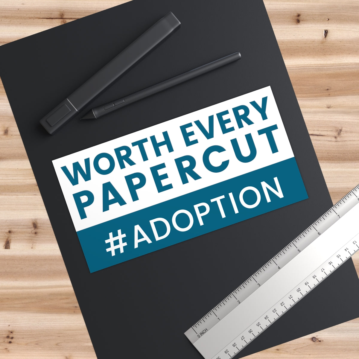 Bumper Sticker - WORTH EVERY PAPERCUT #ADOPTION - Adoption Stuff Store