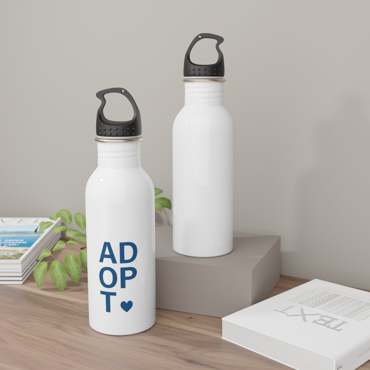 ADOPT - Stainless Steel Water Bottle - Adoption Stuff Store, , Mug