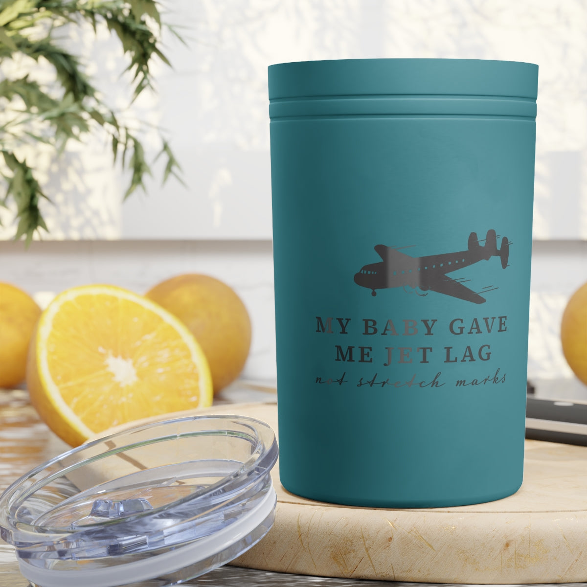 My Baby Gave Me Jet Lag - Funny Vacuum Insulated Tumbler, 11oz - Adoption Stuff Store