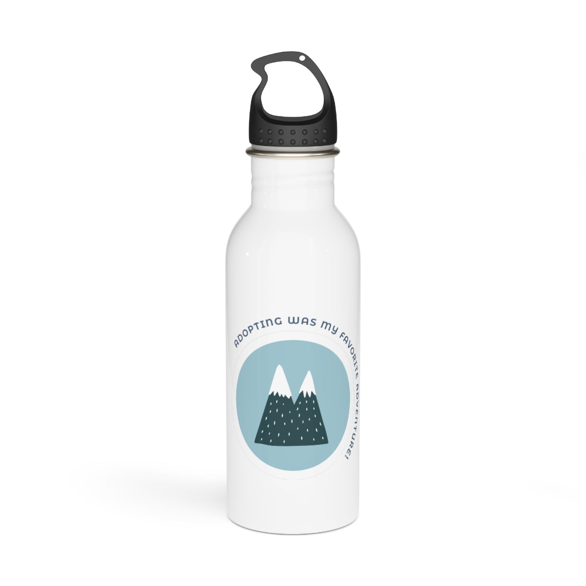 Adopting was my favorite adventure - Stainless Steel Water Bottle - Adoption Stuff Store, , bottle