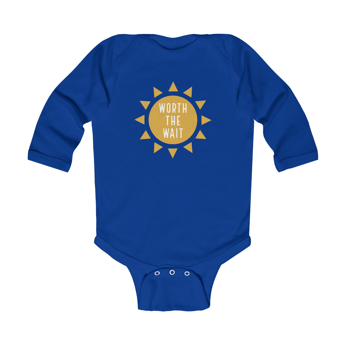 WORTH THE WAIT - Infant Long Sleeve Bodysuit - Adoption Stuff Store, , Kids clothes