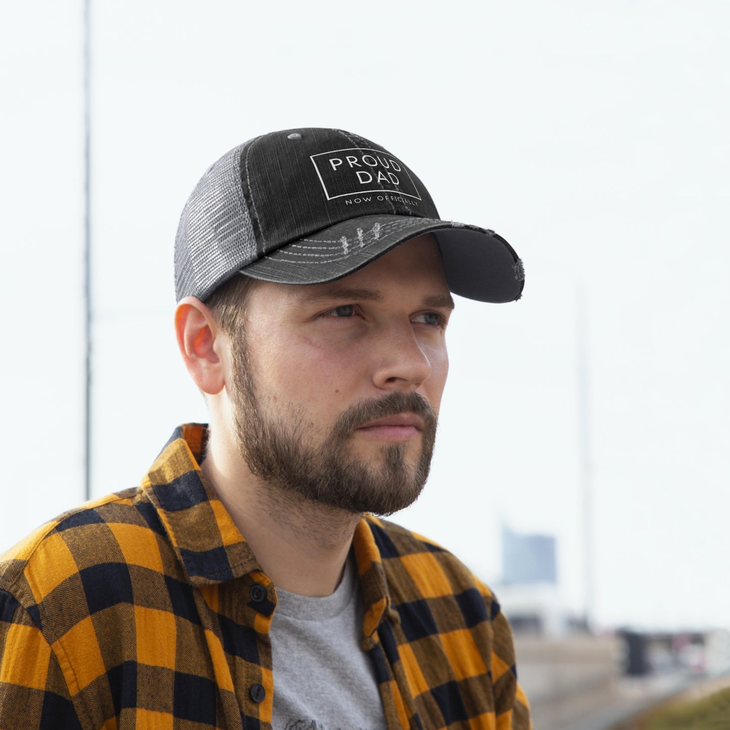 PROUD DAD - NOW OFFICIALLY - Great embroidered trucker hat for Dad (now that Adoption is final!)