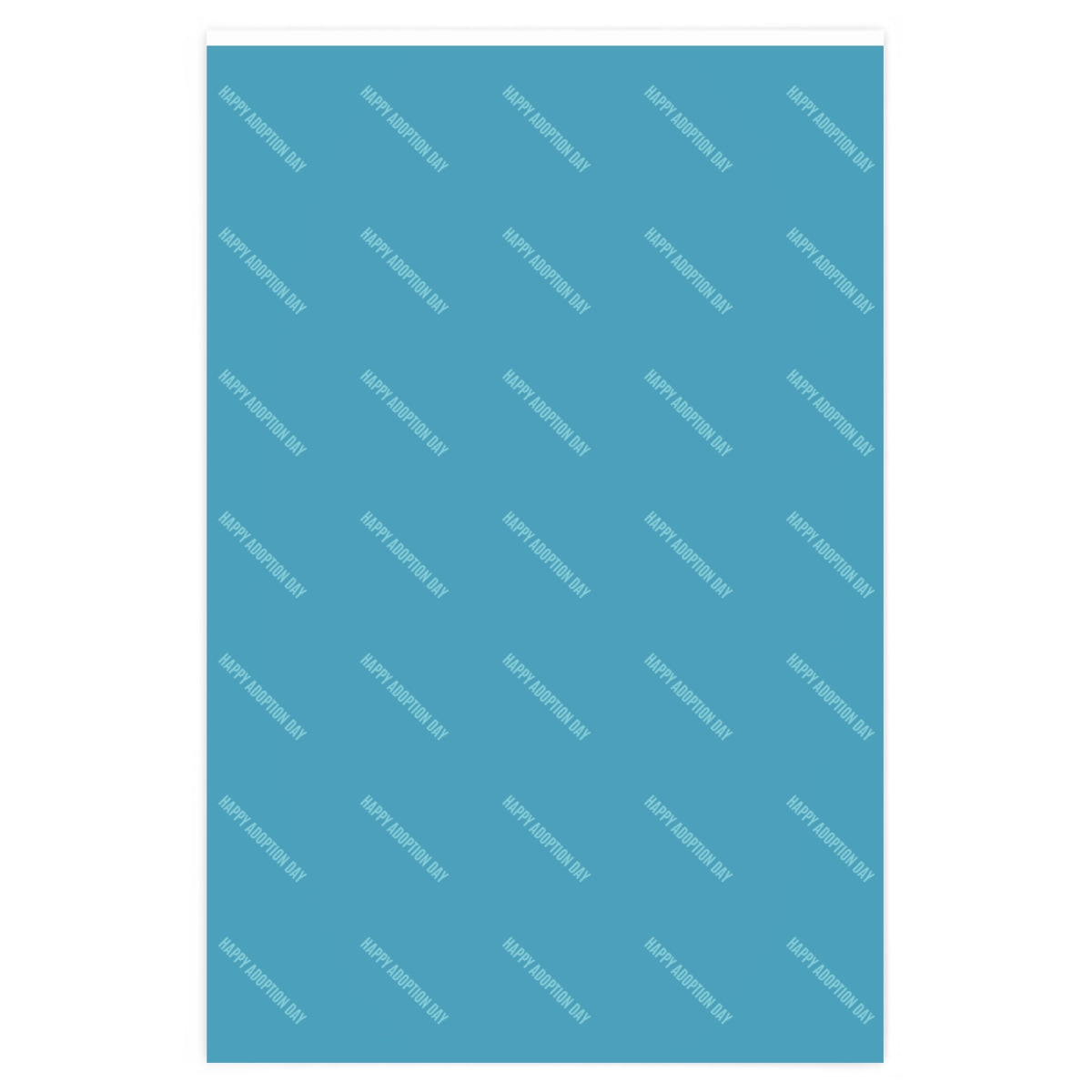 HAPPY ADOPTION DAY - cute blue wrapping paper - Adoption Stuff Store