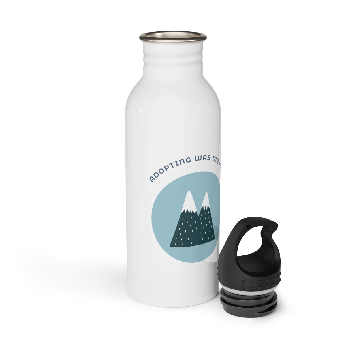 Adopting was my favorite adventure - Stainless Steel Water Bottle - Adoption Stuff Store, , bottle