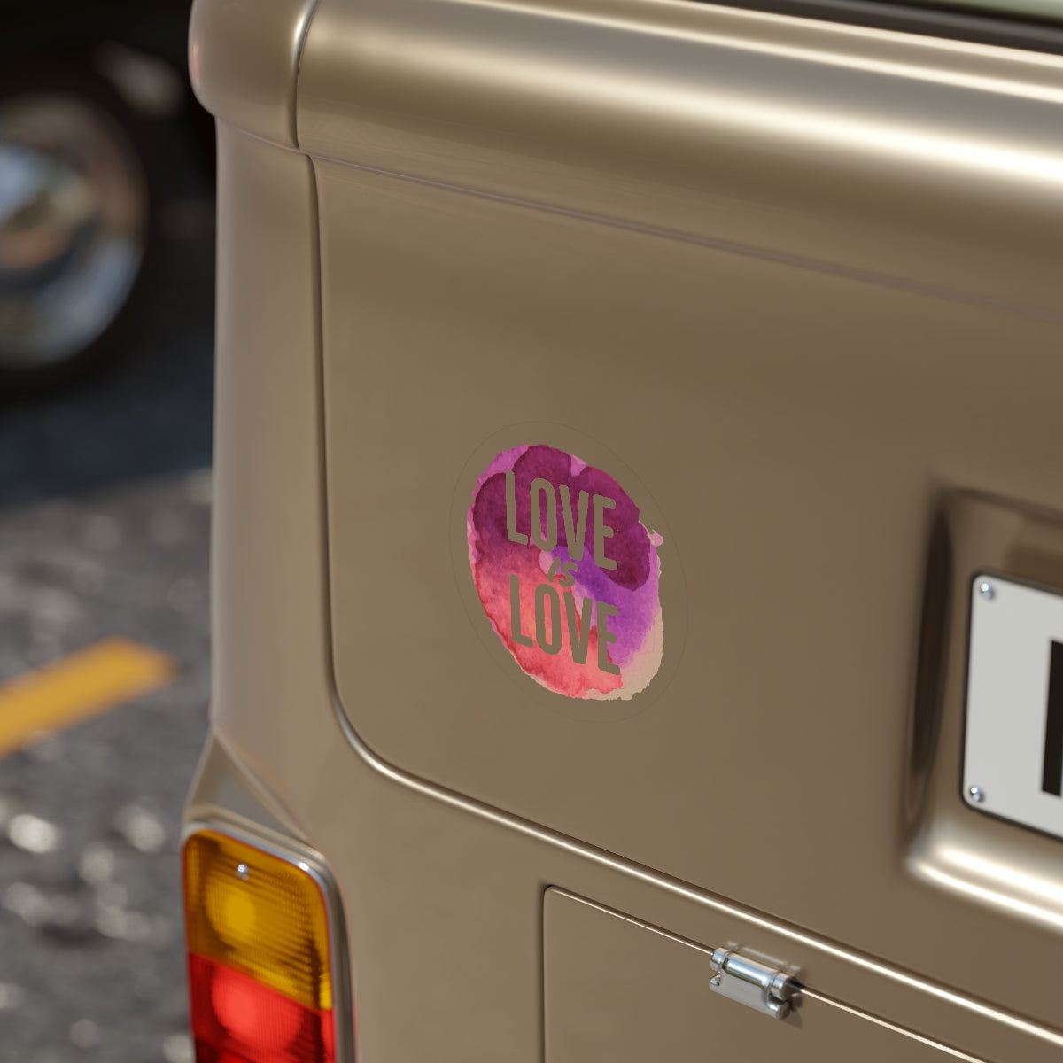 Sticker - LOVE IS LOVE - Transparent Outdoor Sticker - Adoption Stuff Store, , Paper products