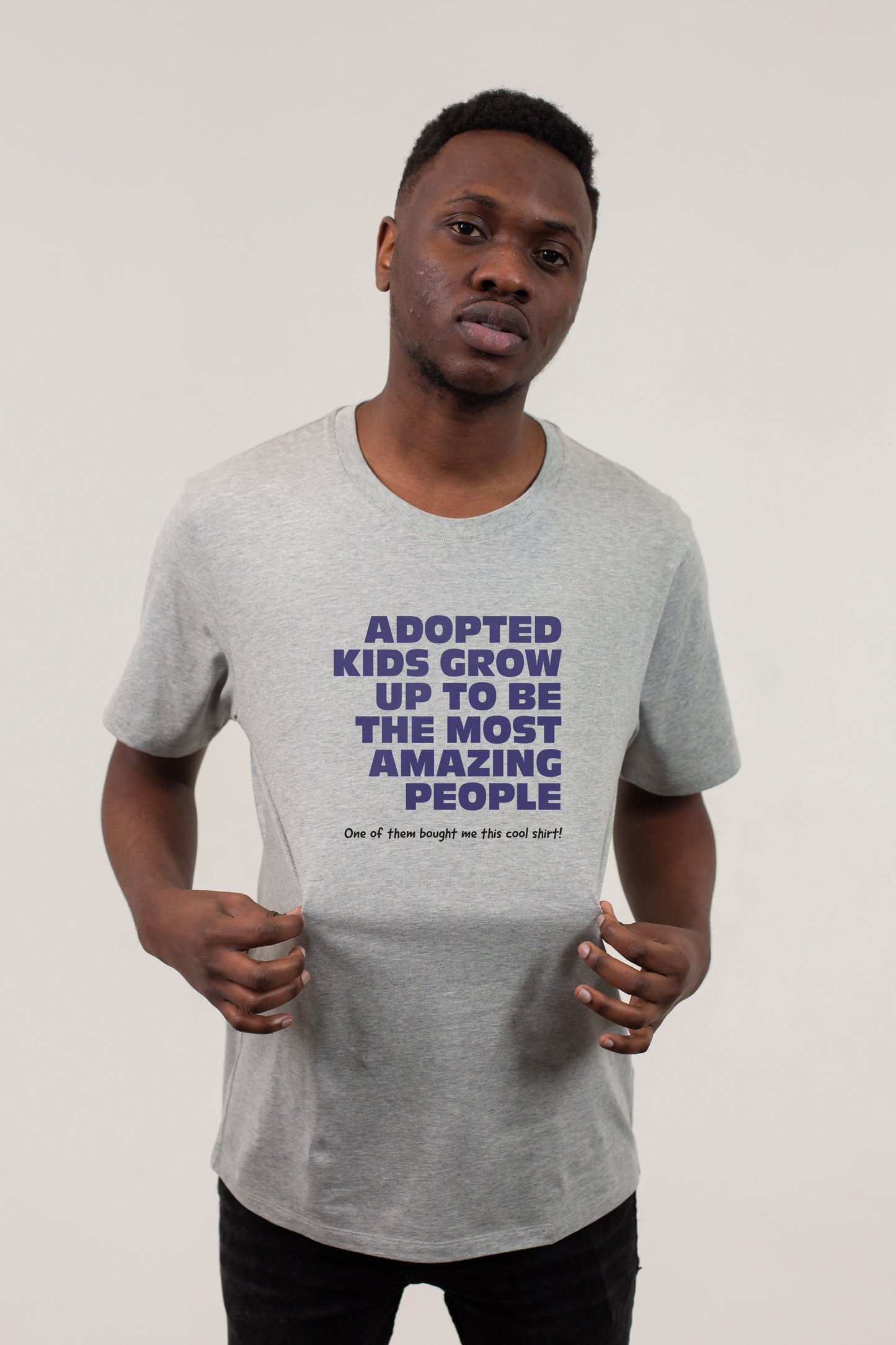 Adopted Kids Grow Up To Be Amazing People - funny Unisex t-shirt - Adoption Stuff Store, , T-shirt