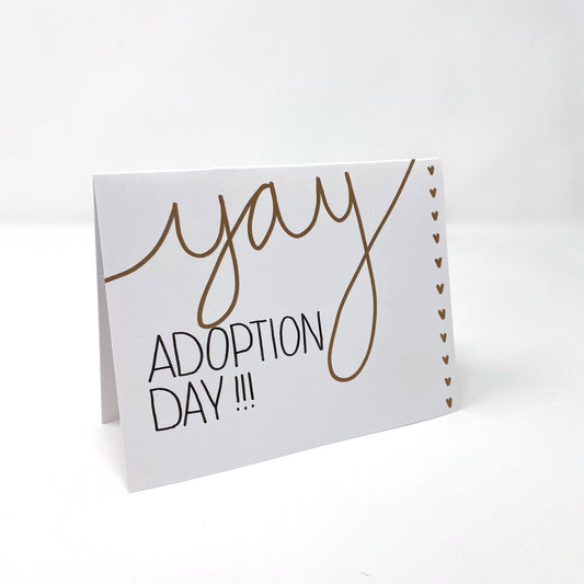 Adoption Day!!! Yay - handmade card for adoption - Adoption Stuff Store