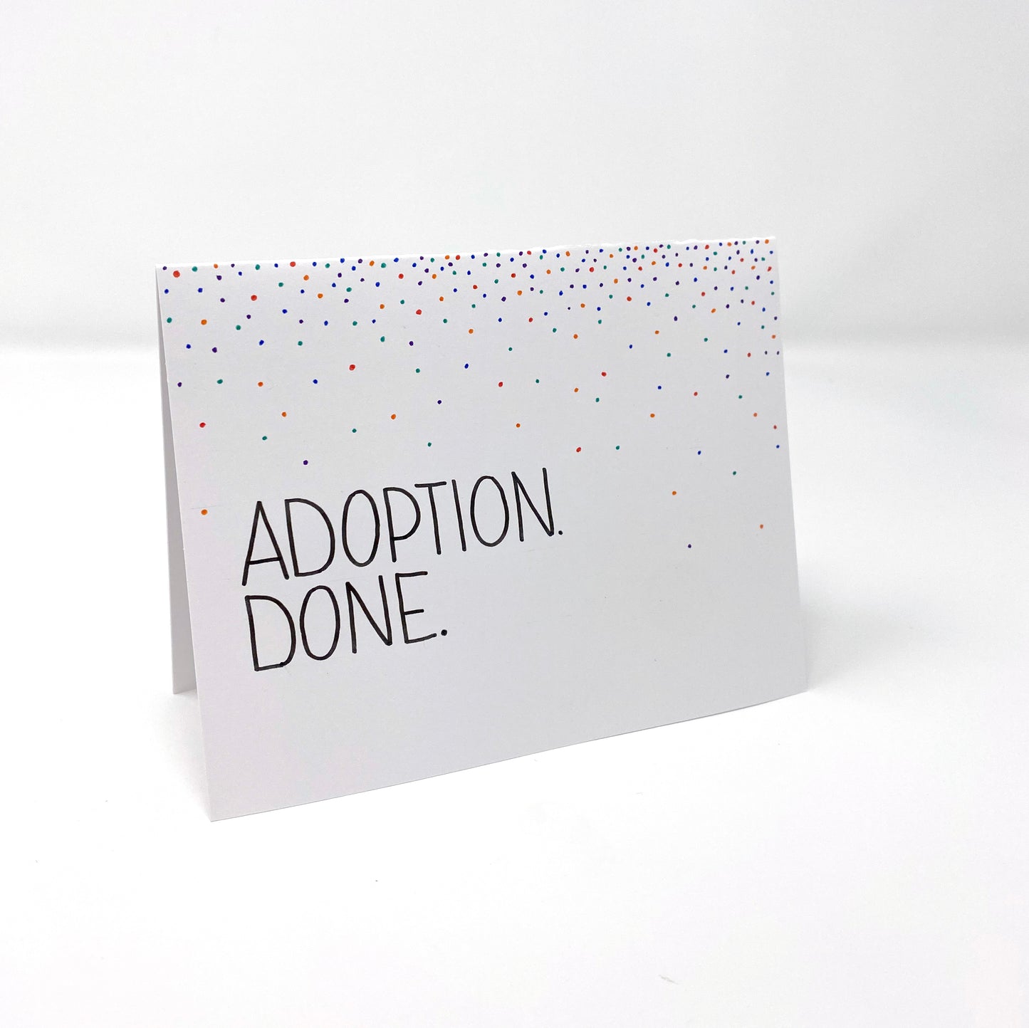 Adoption. Done. - handmade card - Adoption Stuff Store