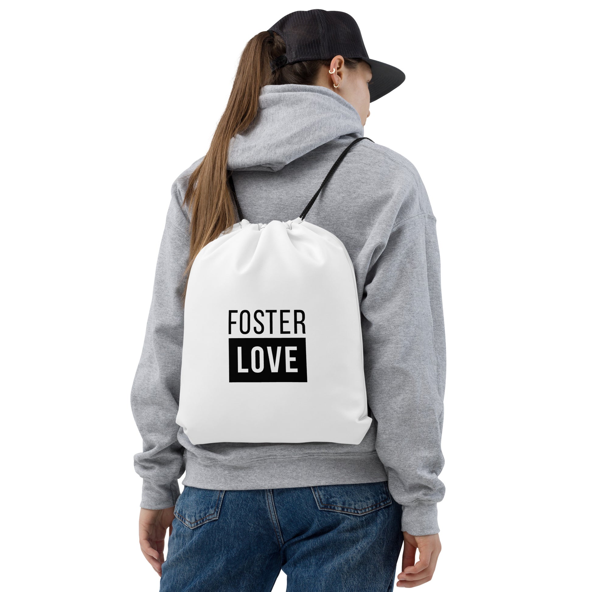 FOSTER LOVE - Drawstring bag - Adoption Stuff Store