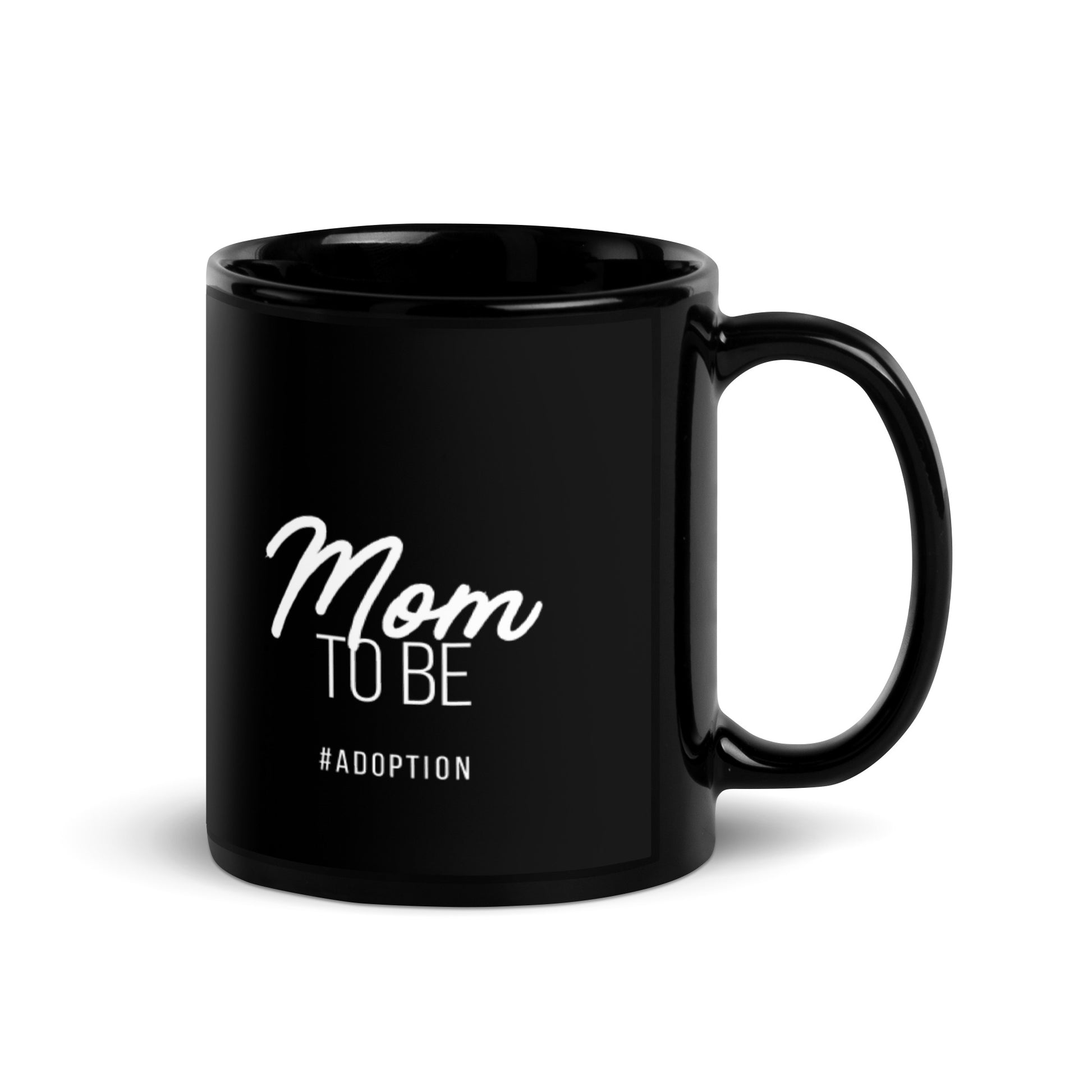 Mom to Be #Adoption - Black Glossy Mug - Adoption Stuff Store