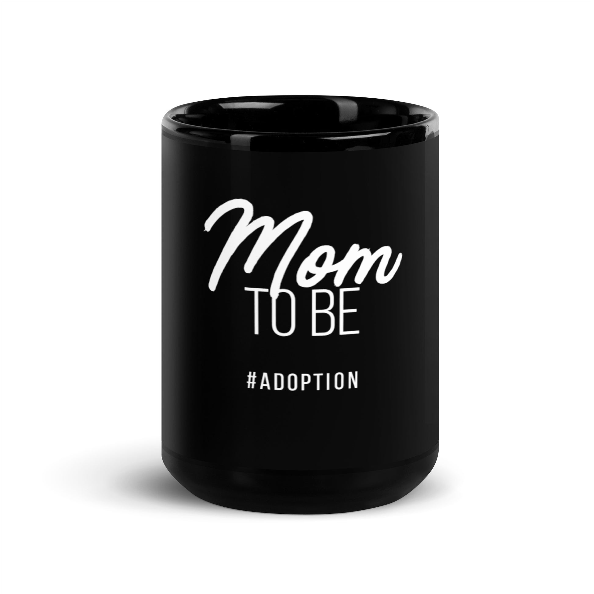 Mom to Be #Adoption - Black Glossy Mug - Adoption Stuff Store