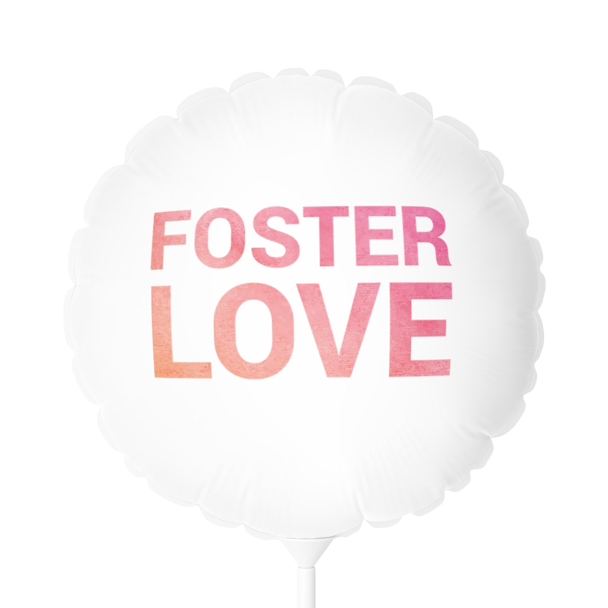 FOSTER LOVE - white Balloon (Round), 11" - Adoption Stuff Store, Round / 11'' / White, party