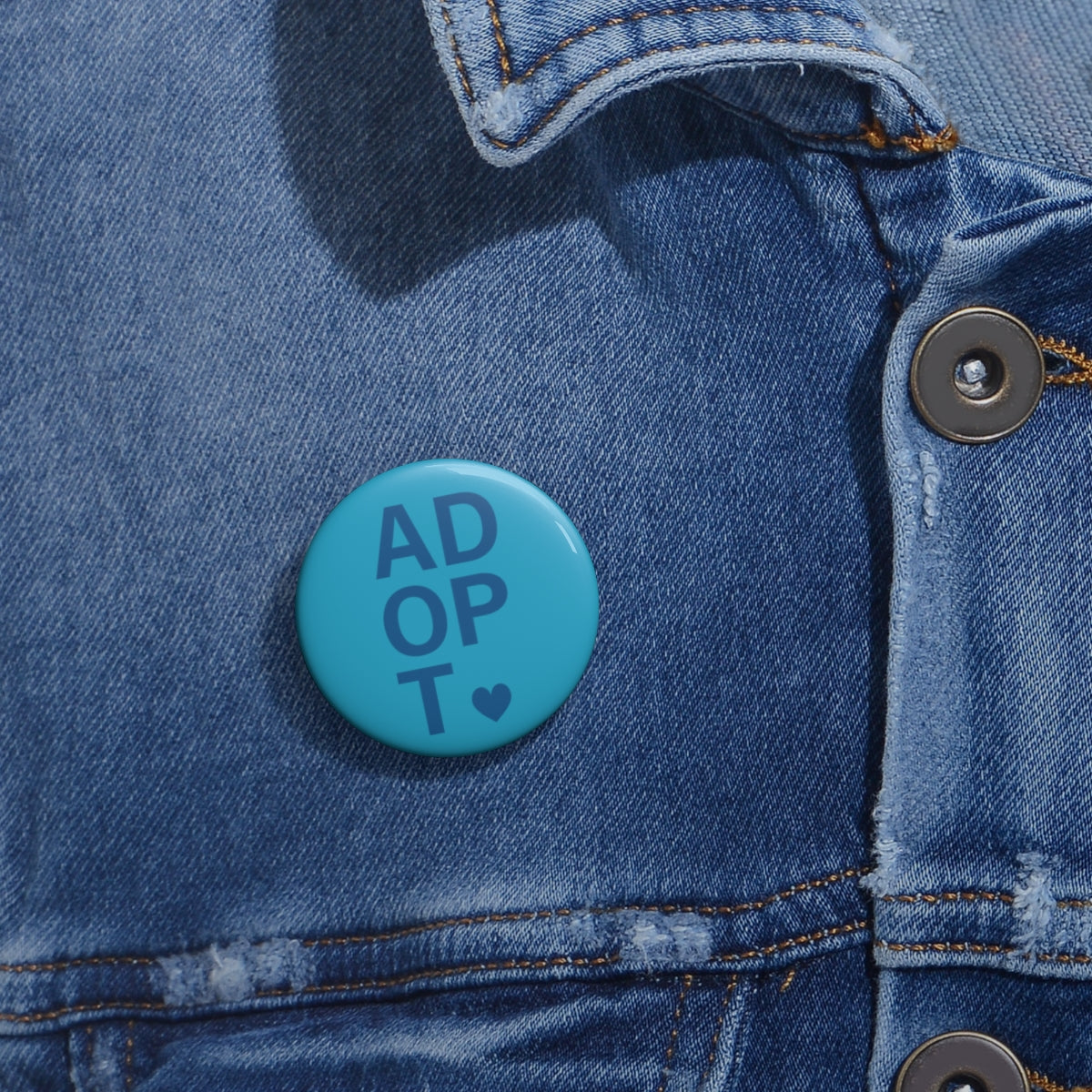 Adopt - Pin Button - Adoption Stuff Store, , Accessories