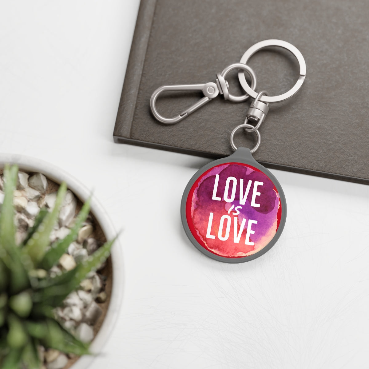 Love is Love - on Keyring Tag - Adoption Stuff Store