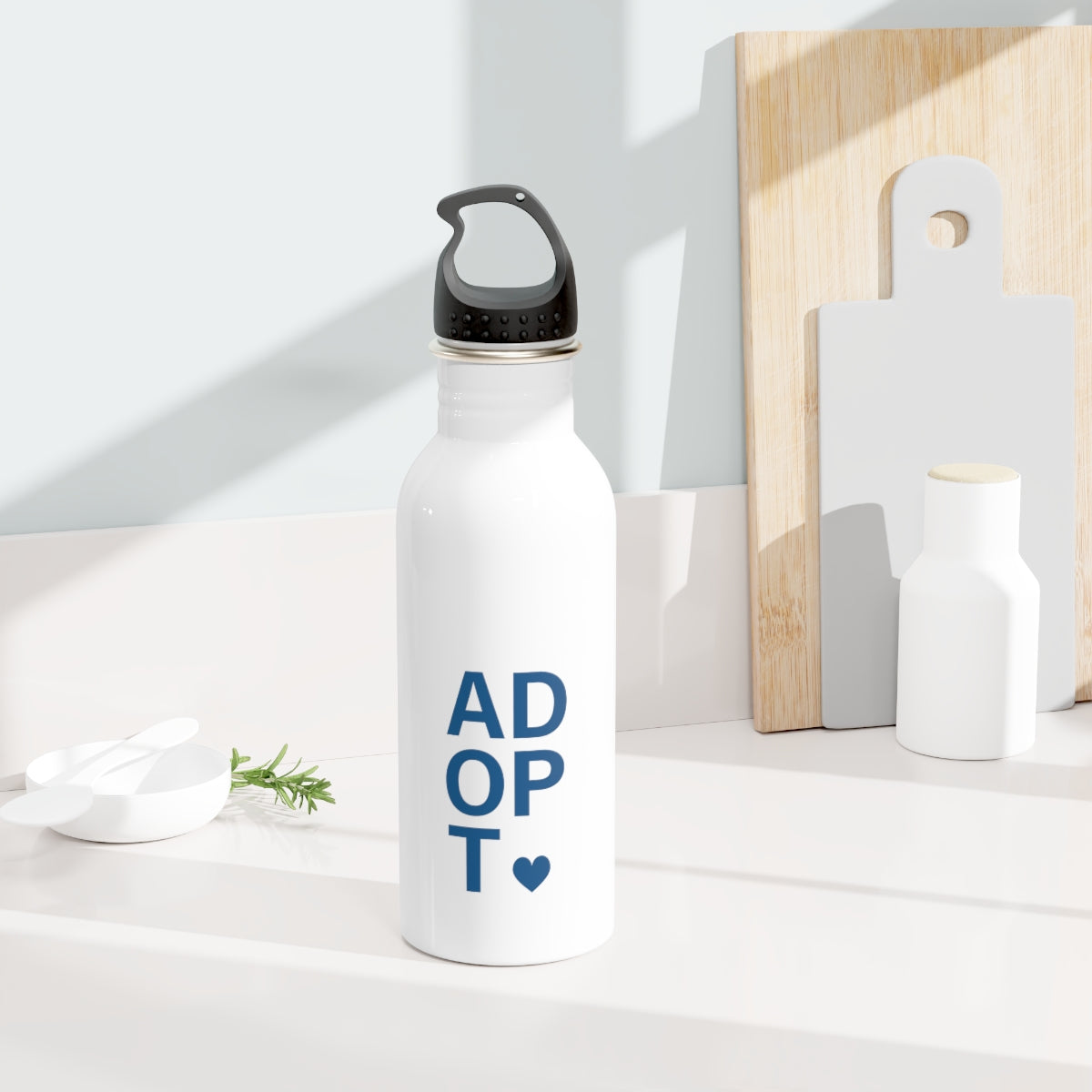 ADOPT - Stainless Steel Water Bottle - Adoption Stuff Store, , Mug