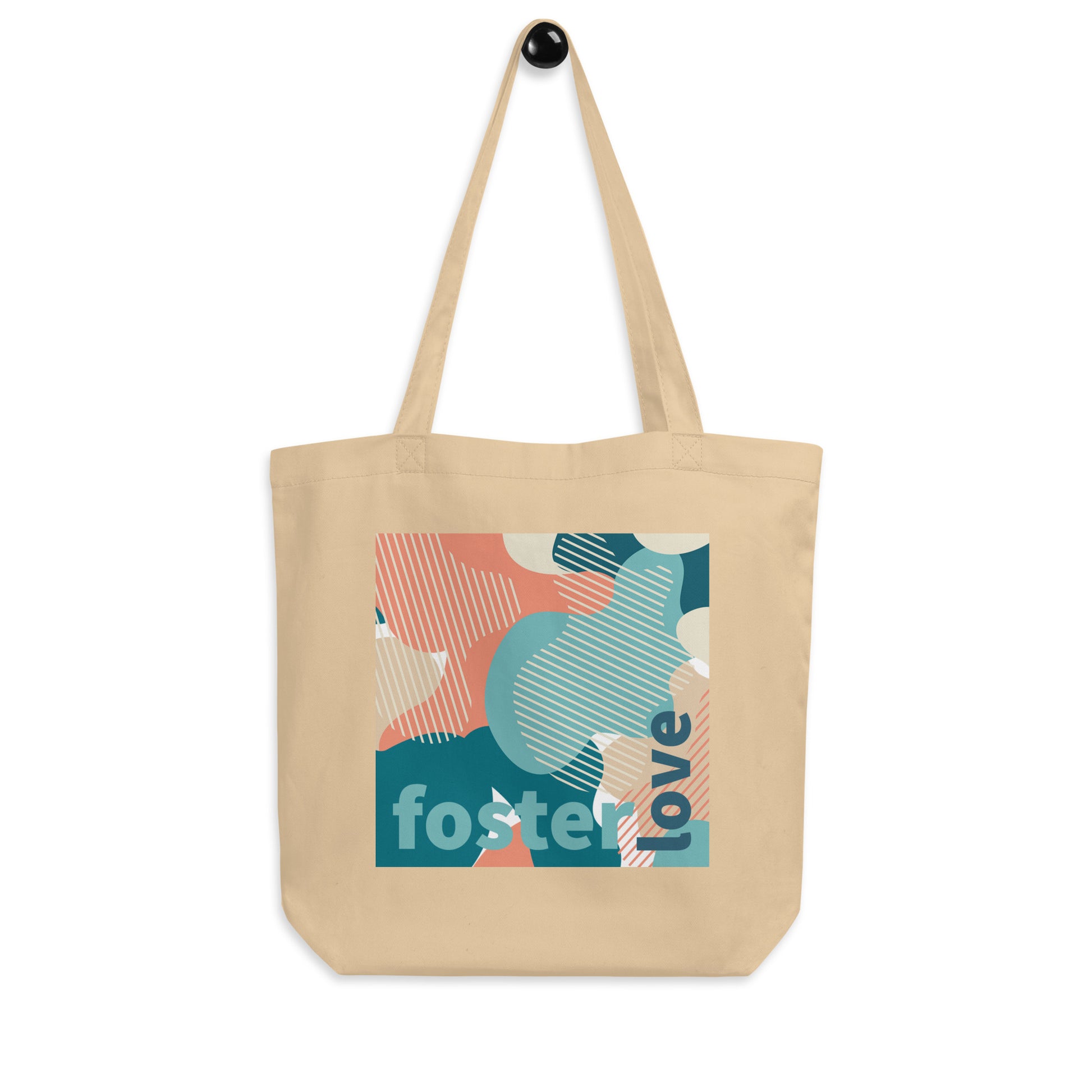 Foster Love - cute camo Eco Tote Bag - Adoption Stuff Store, , Bag