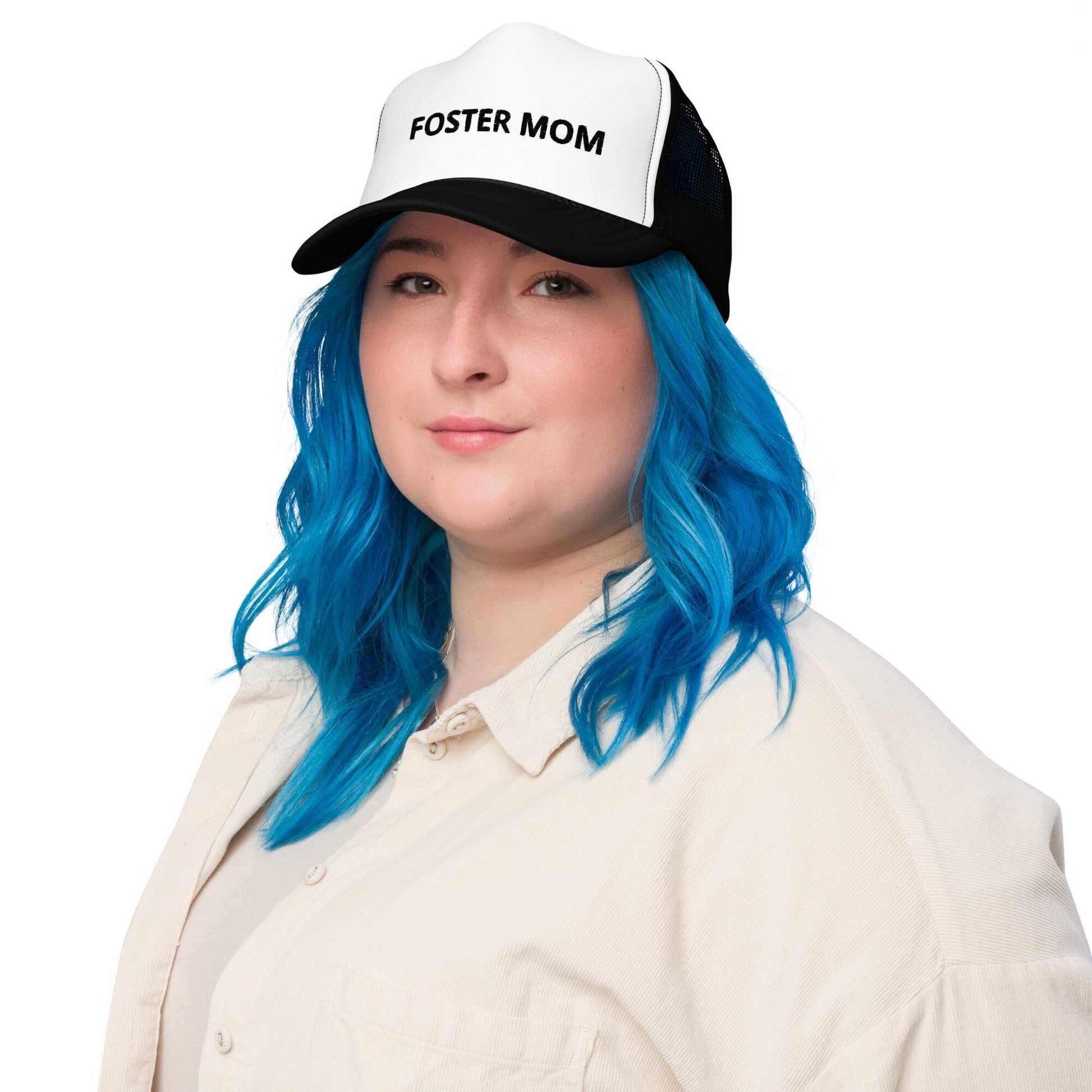 FOSTER MOM - Foam trucker hat Hat Adoption Stuff Store 