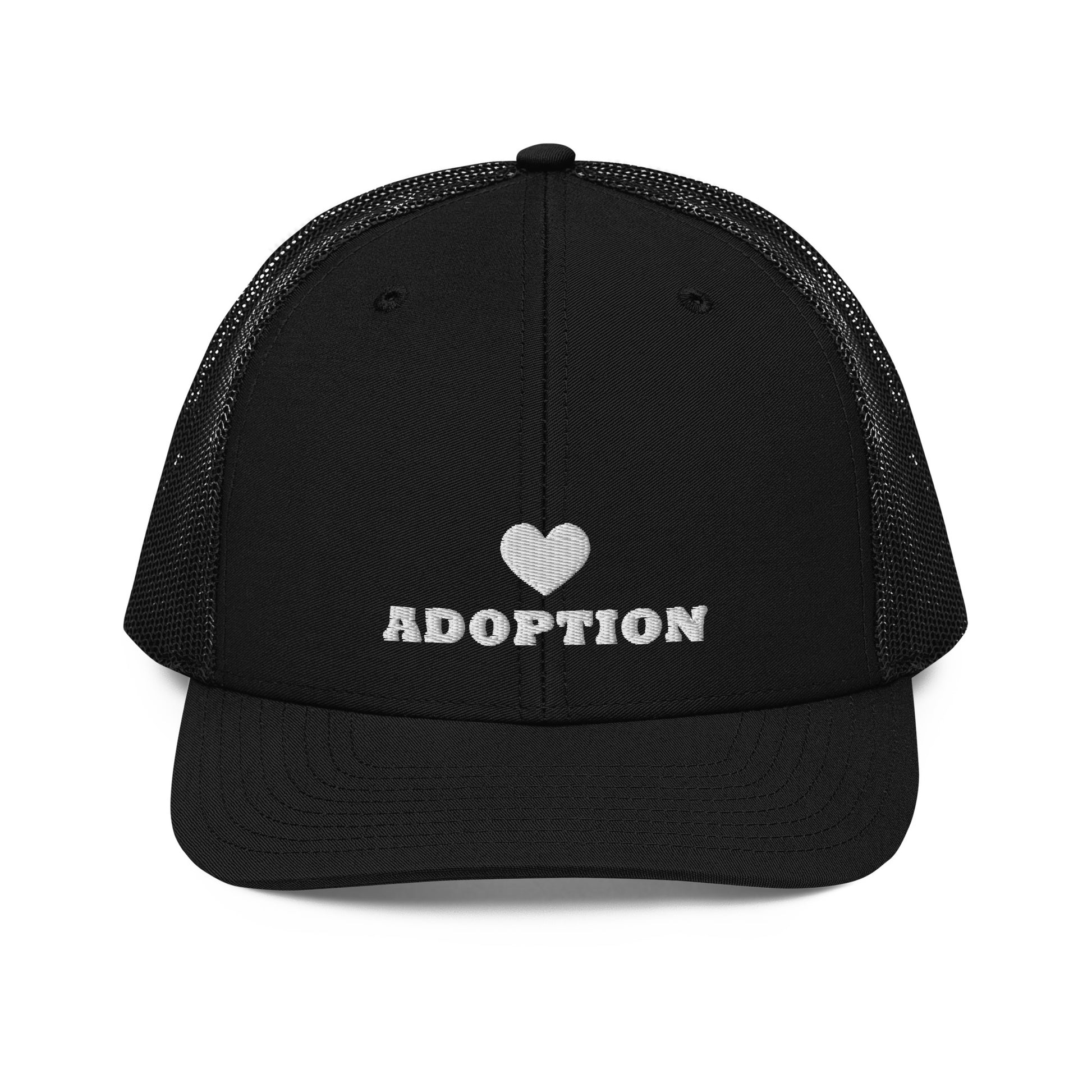 Heart Adoption - embroidered Trucker Cap - Adoption Stuff Store