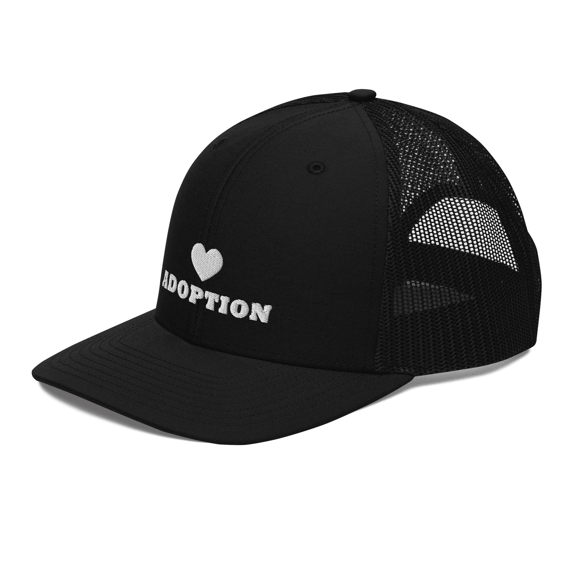 Heart Adoption - embroidered Trucker Cap - Adoption Stuff Store