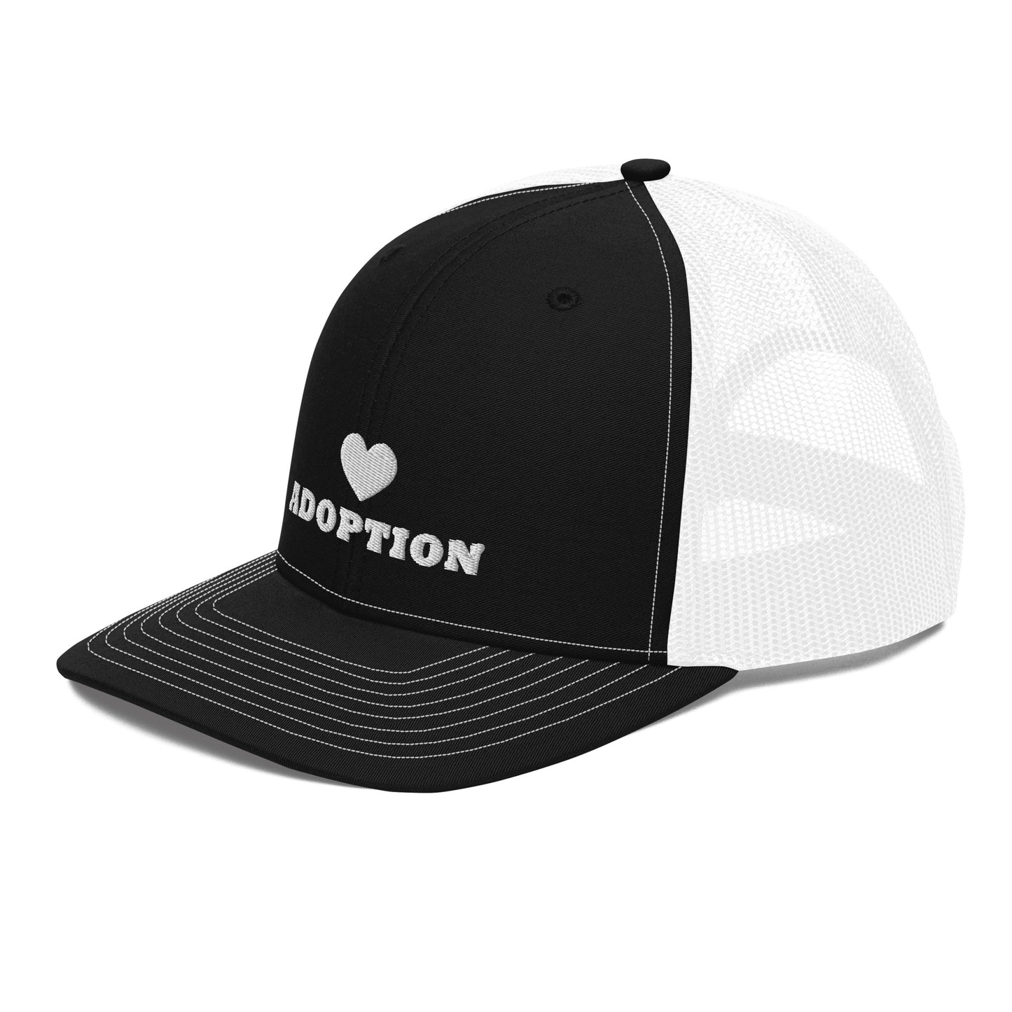 Heart Adoption - embroidered Trucker Cap - Adoption Stuff Store