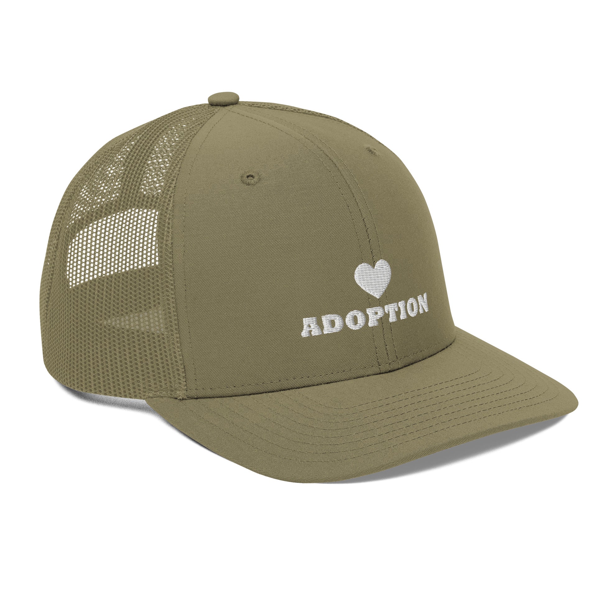 Heart Adoption - embroidered Trucker Cap - Adoption Stuff Store