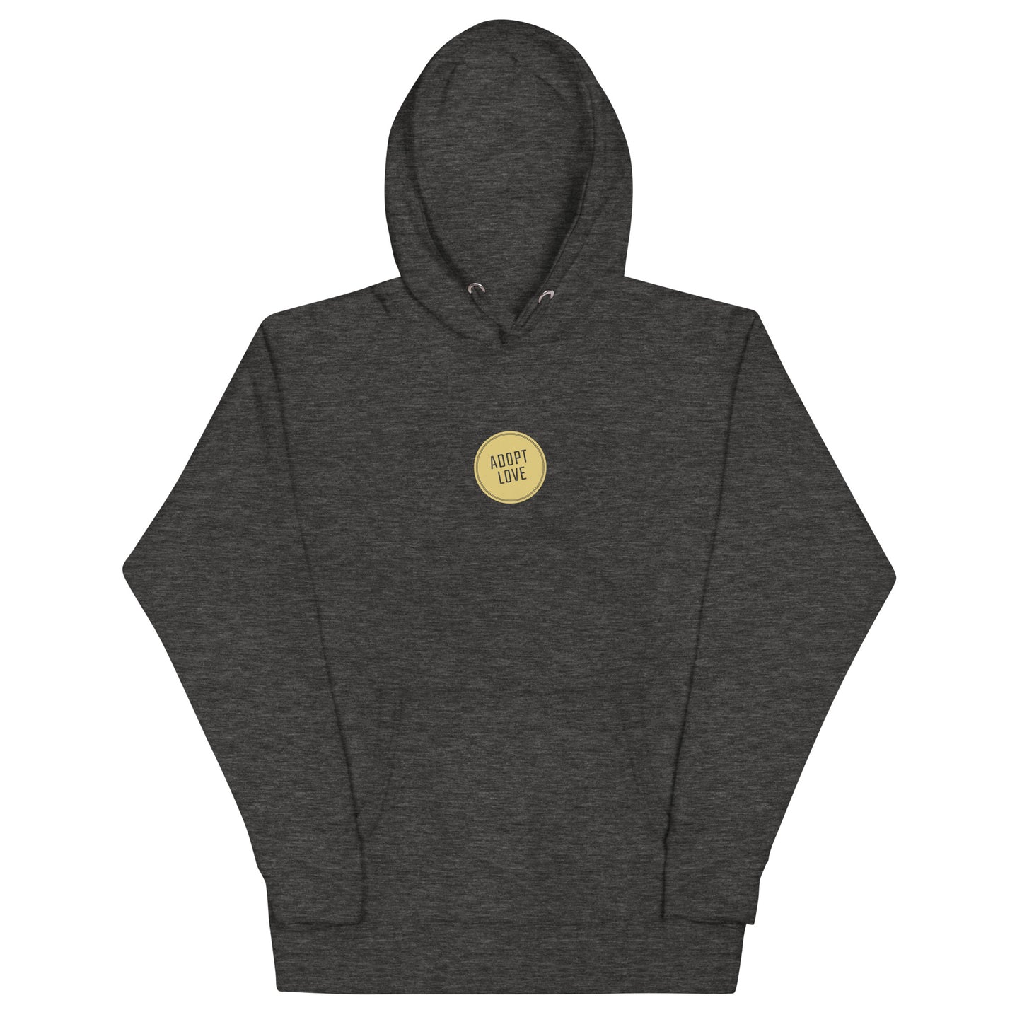 ADOPT LOVE - soft Hoodie - Adoption Stuff Store, Charcoal Heather / S, hoodie