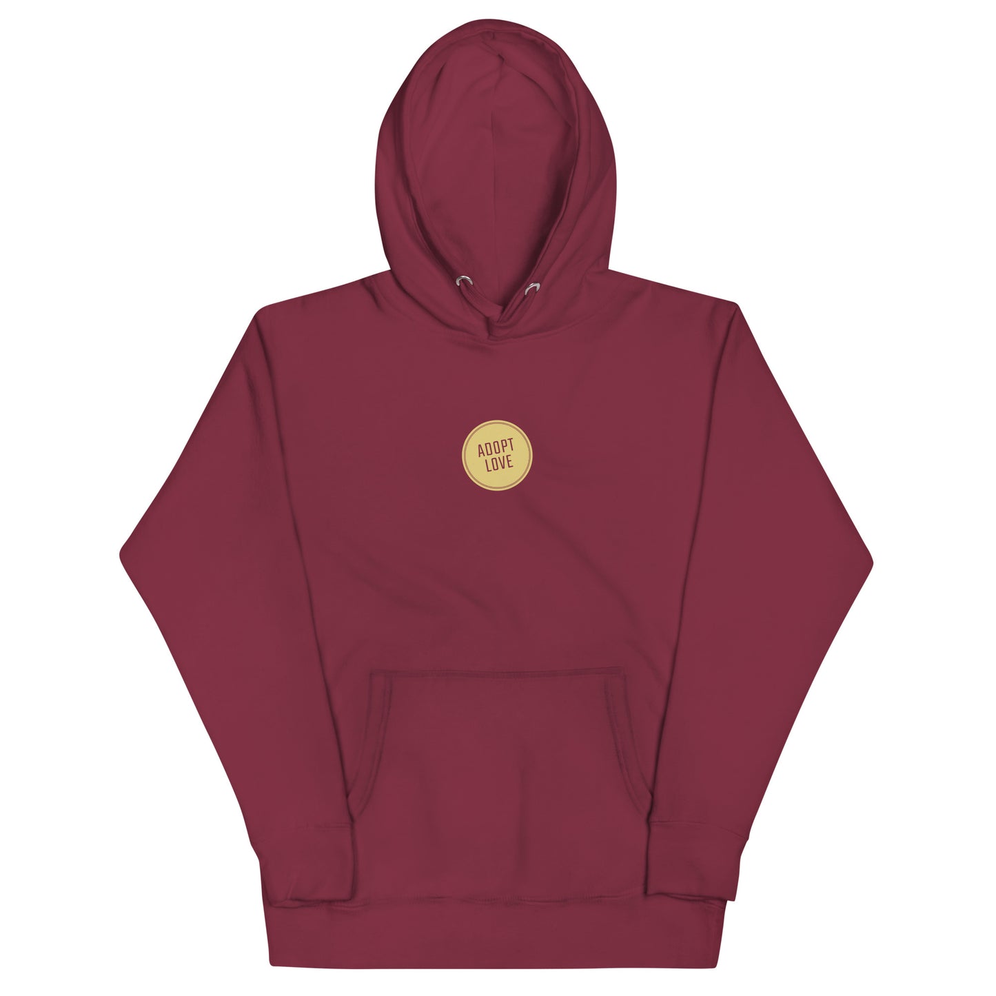 ADOPT LOVE - soft Hoodie - Adoption Stuff Store, Maroon / S, hoodie