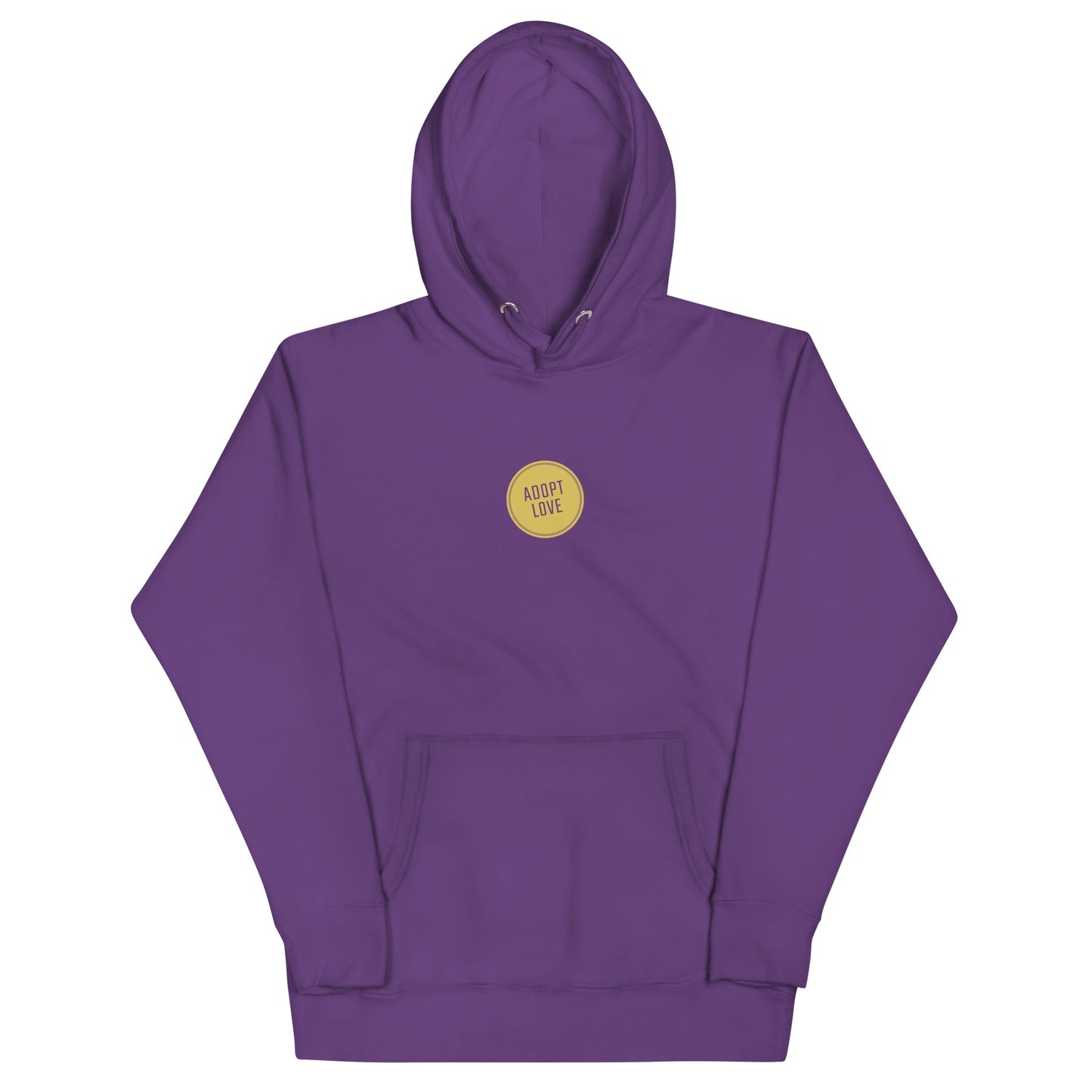 ADOPT LOVE - soft Hoodie - Adoption Stuff Store, Purple / S, hoodie