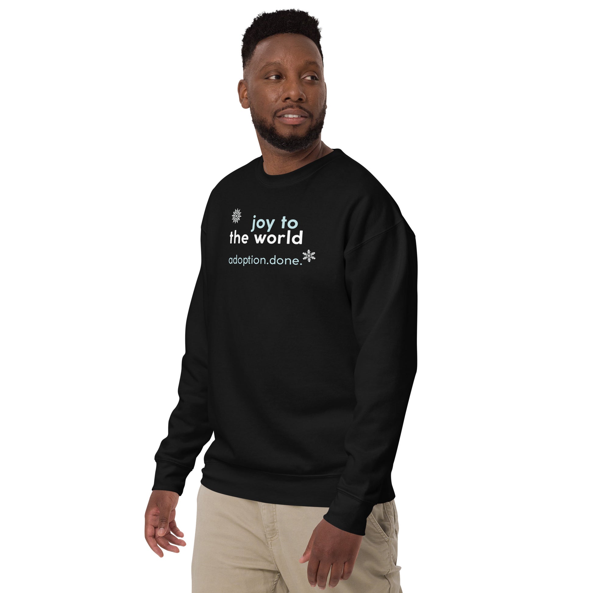 Joy to the Word - Adoption.Done. - Unisex Premium Sweatshirt - Adoption Stuff Store, , Sweatshirt