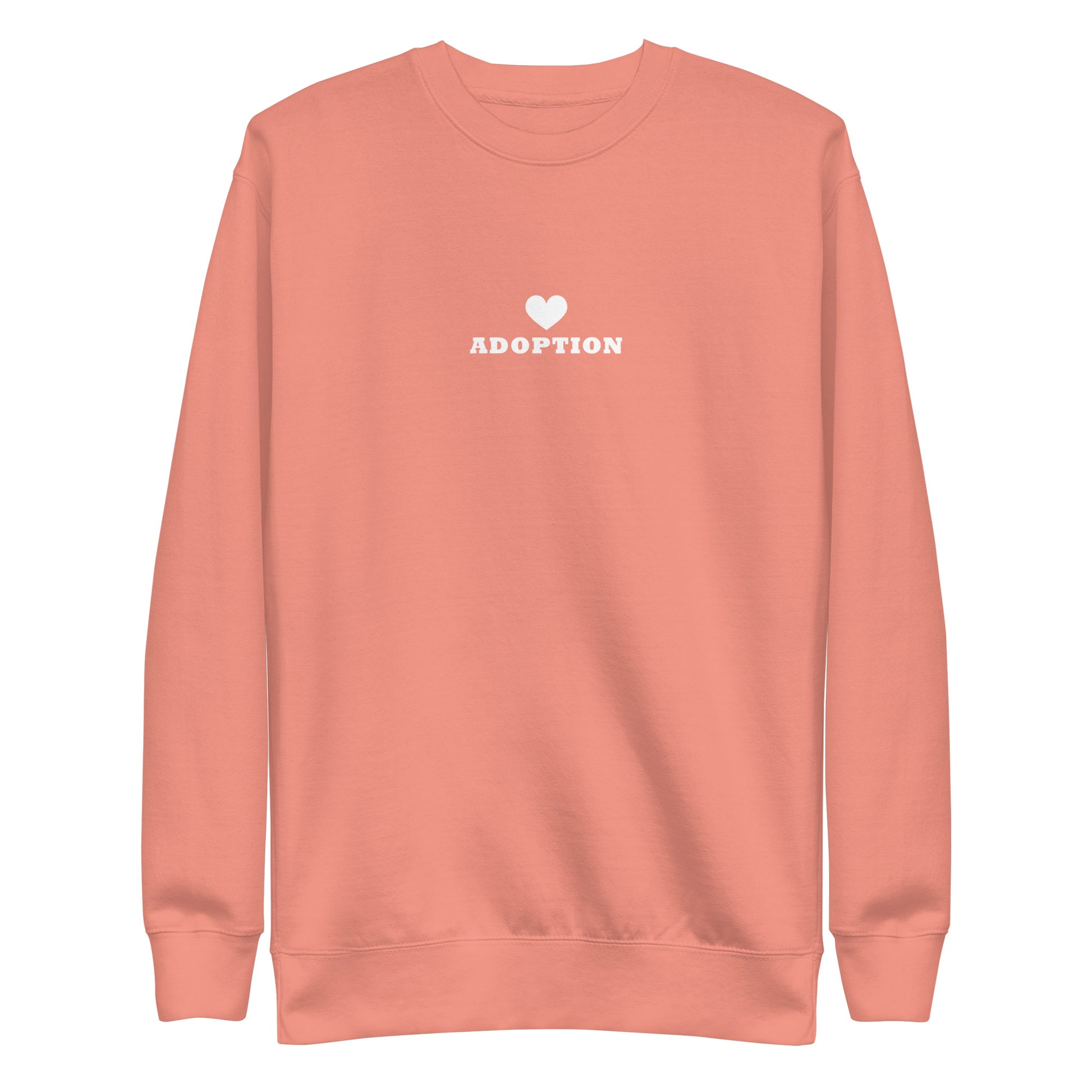 Adoption (heart) - Unisex Premium Sweatshirt - Adoption Stuff Store, Dusty Rose / S, Sweatshirt