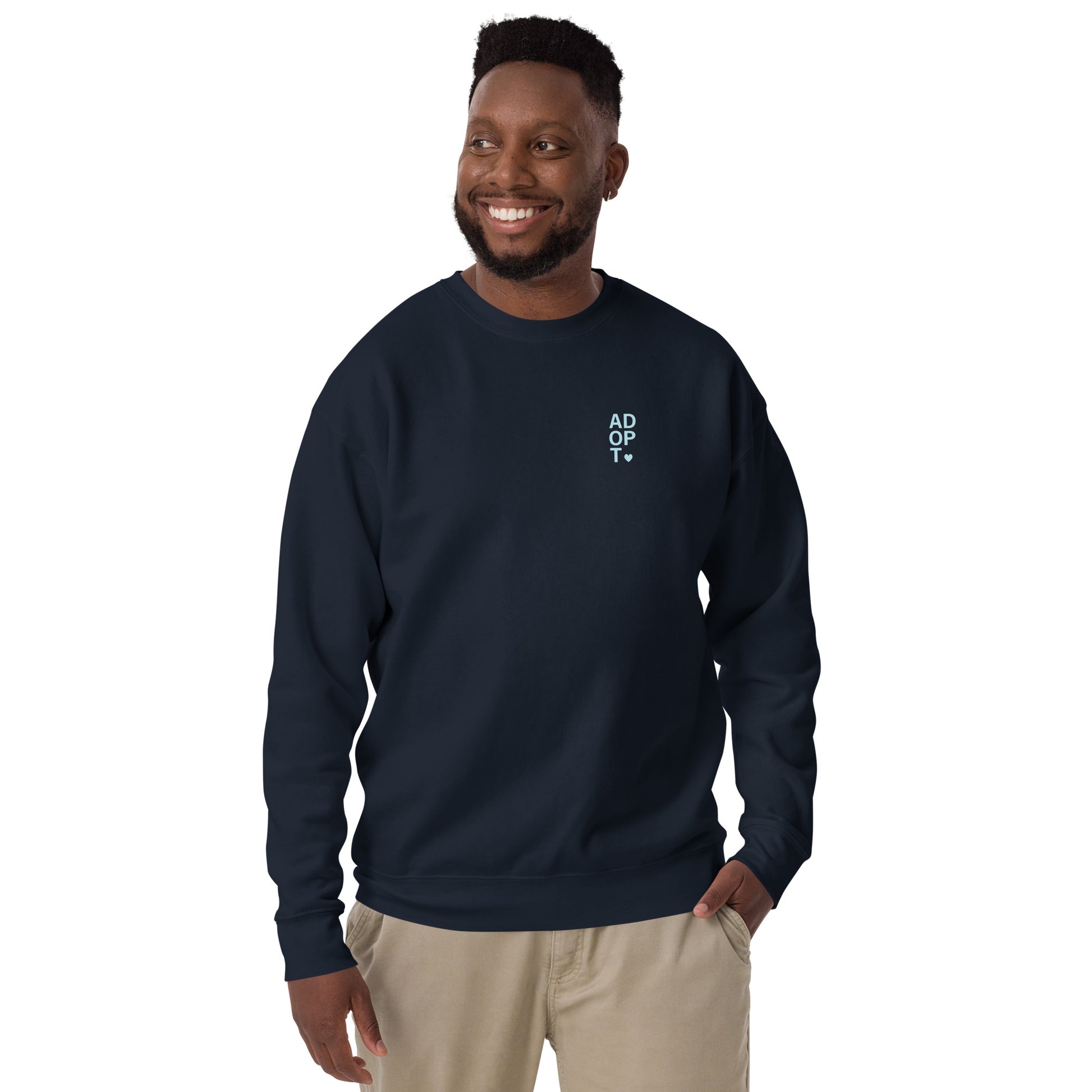 ADOPT - cute Unisex Premium Sweatshirt - Adoption Stuff Store