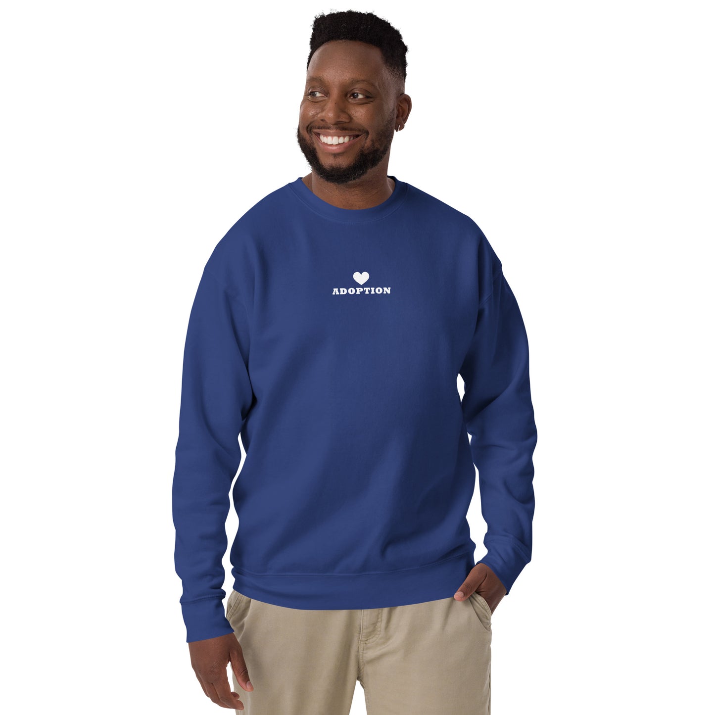 Adoption (heart) - Unisex Premium Sweatshirt - Adoption Stuff Store, , Sweatshirt