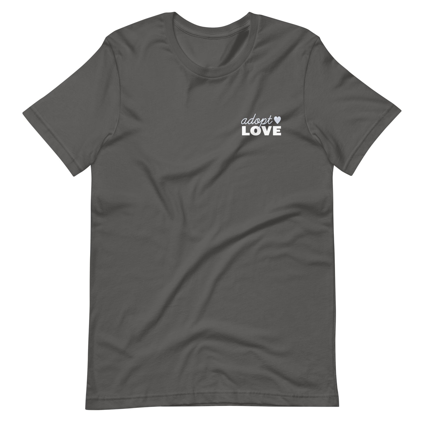 Adopt Love - Unisex t-shirt - Adoption Stuff Store, Asphalt / S, T-shirt