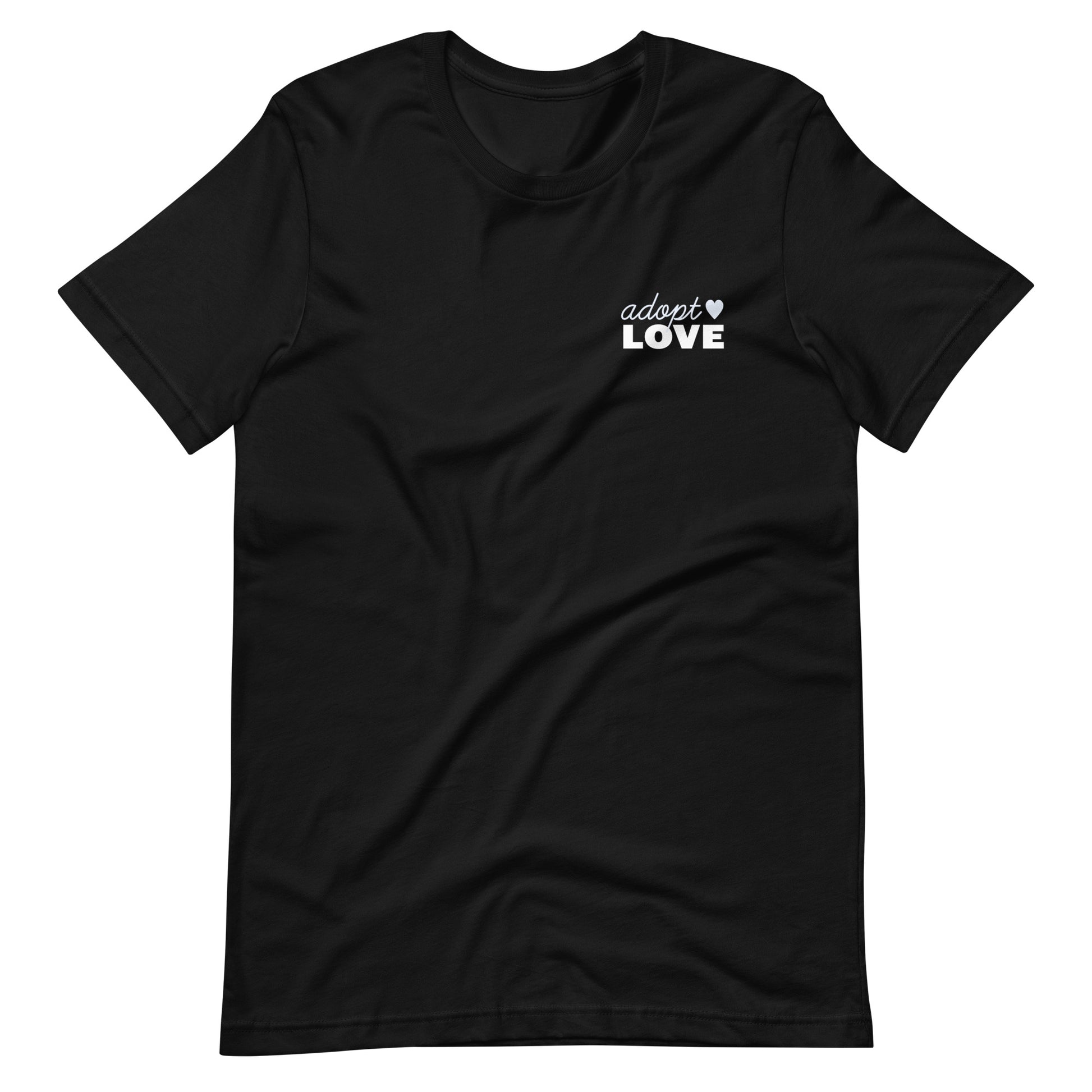 Adopt Love - Unisex t-shirt - Adoption Stuff Store, Black / XS, T-shirt