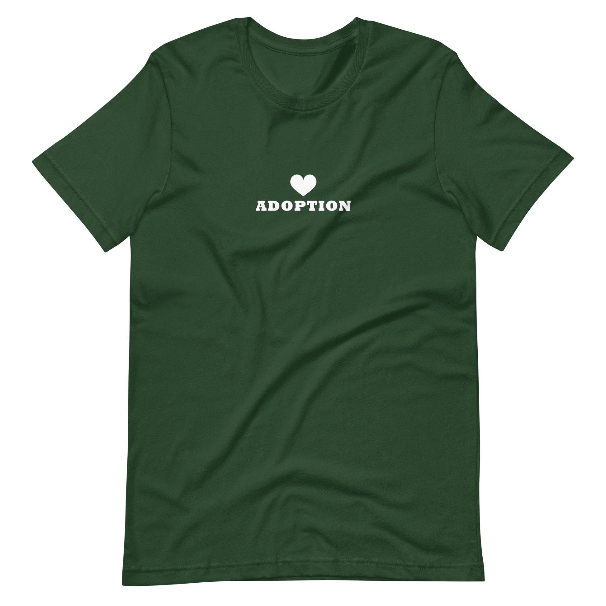 (Heart) Adoption - Unisex t-shirt - Adoption Stuff Store, Forest / S, T-shirt