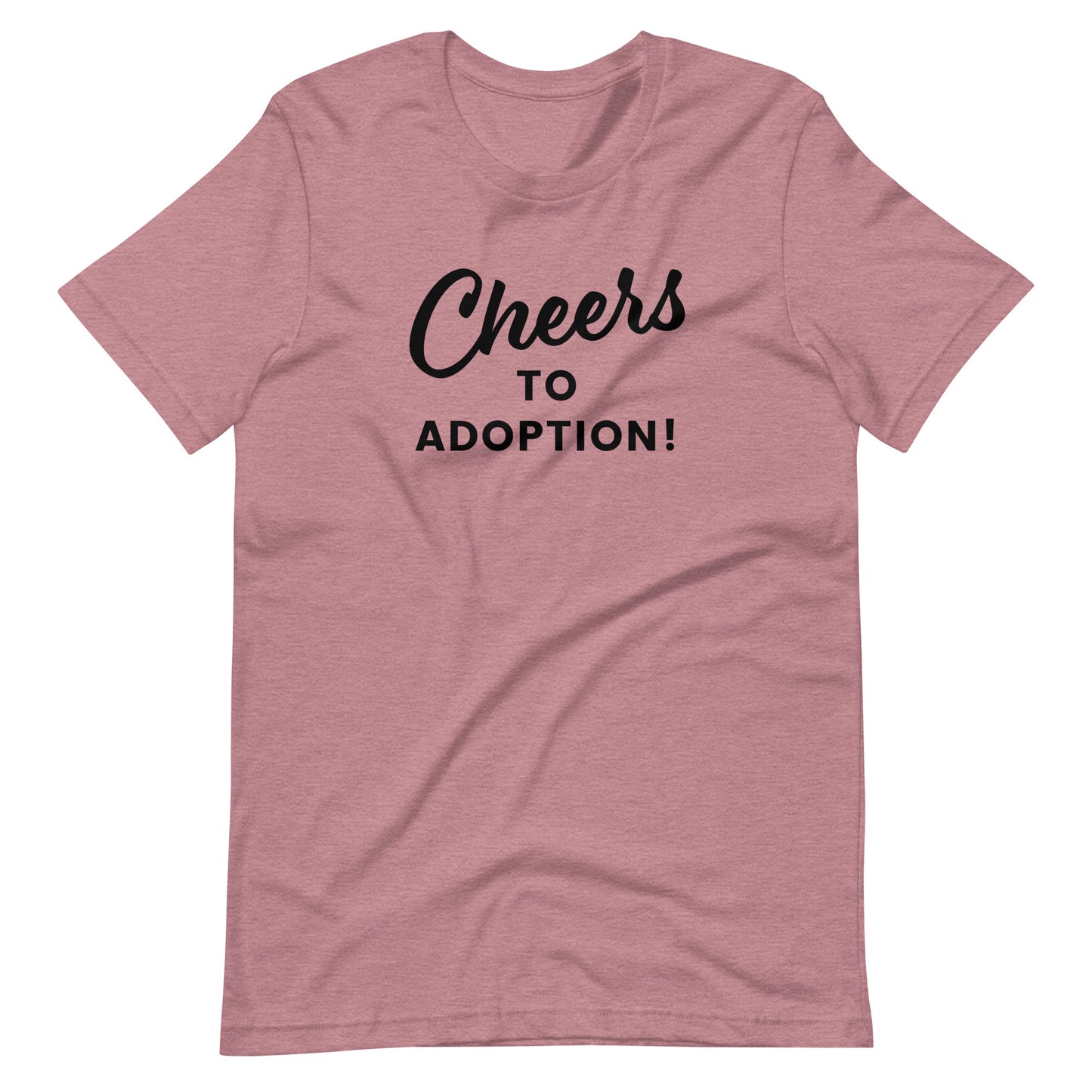 Cheers to Adoption - Celebration shirt for baby shower or adoption day - Adoption Stuff Store, adult T-shirt