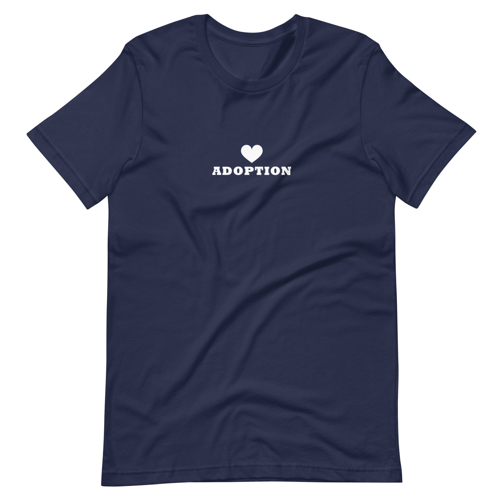 (Heart) Adoption - Unisex t-shirt - Adoption Stuff Store, Navy / XS, T-shirt