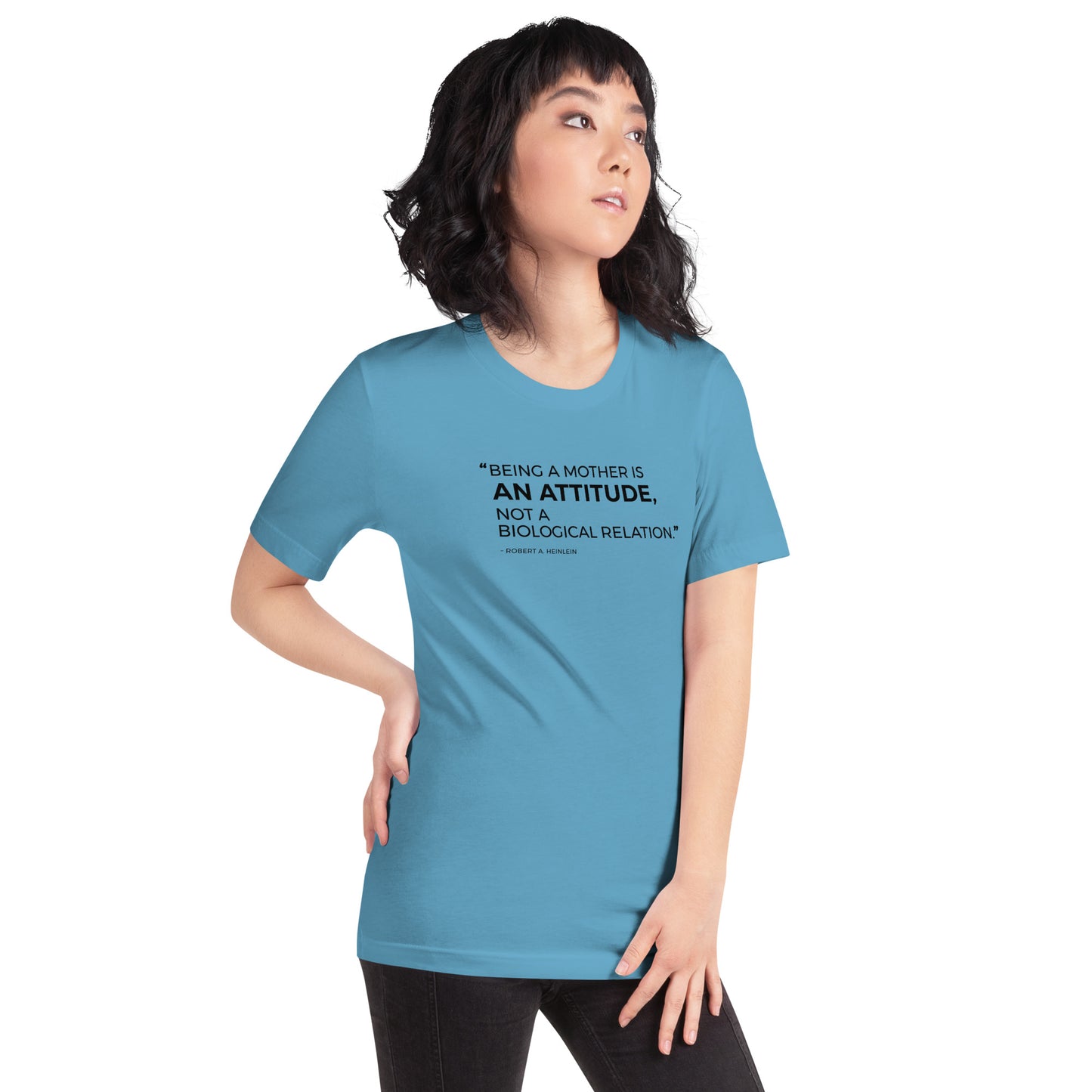 “Being a mother is an attitude..." - Unisex t-shirt for adoption - Adoption Stuff Store