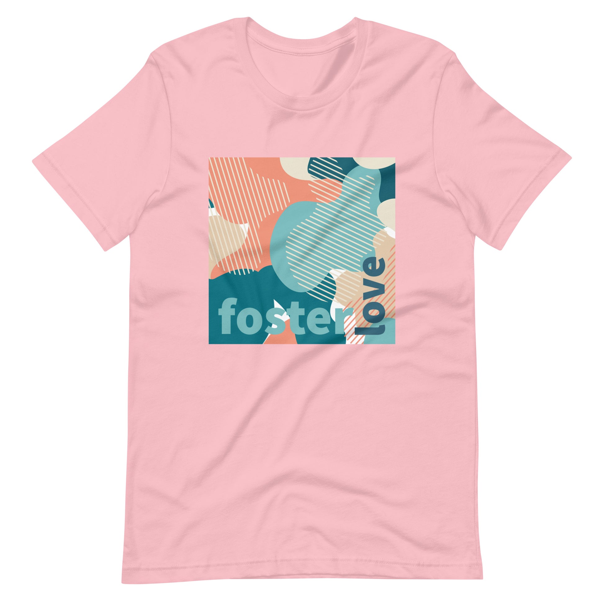 Foster Love - camo design unisex t-shirt - Adoption Stuff Store, Pink / S, T-shirt