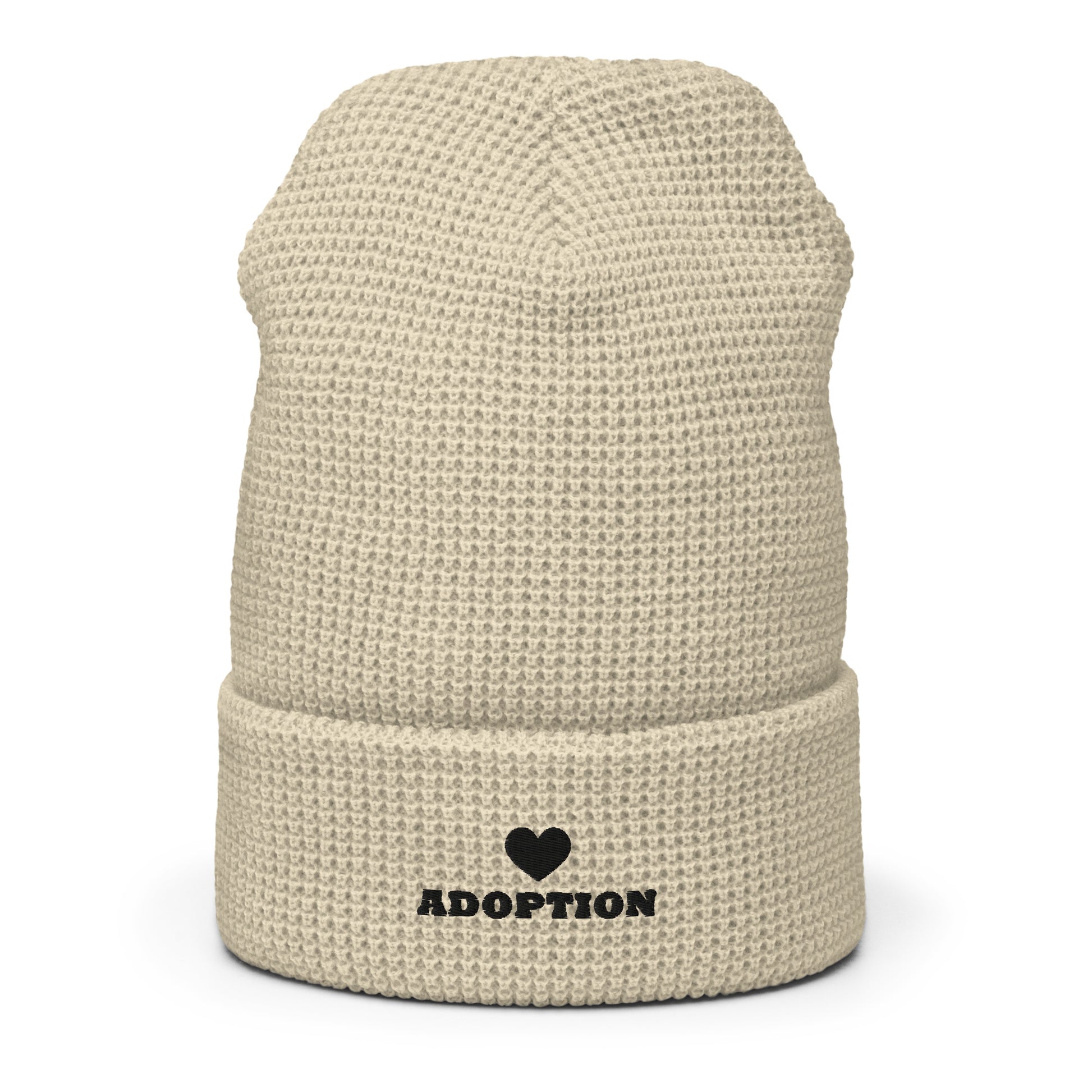 ADOPTION (heart) - Waffle beanie - Adoption Stuff Store, , Hat