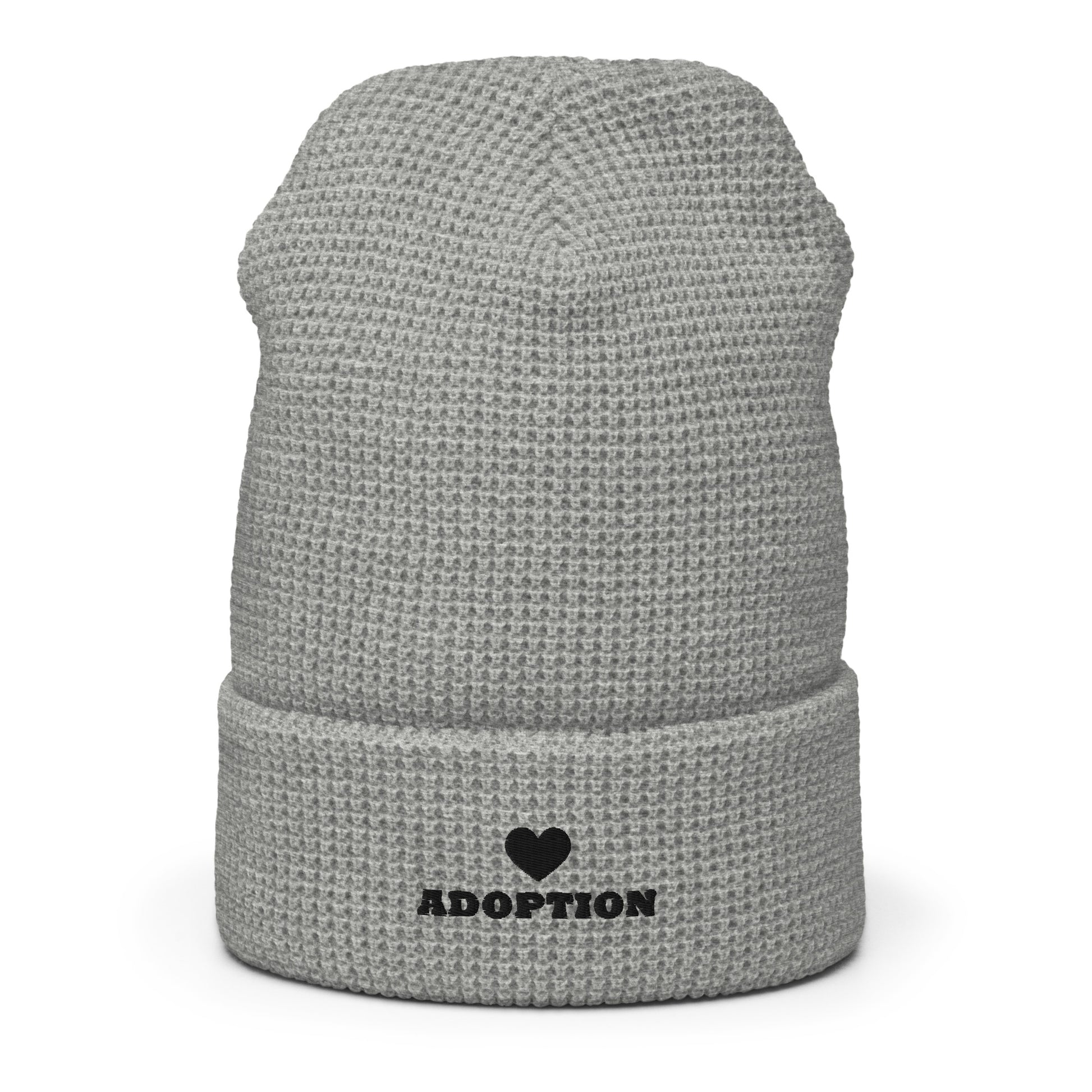 ADOPTION (heart) - Waffle beanie - Adoption Stuff Store, , Hat